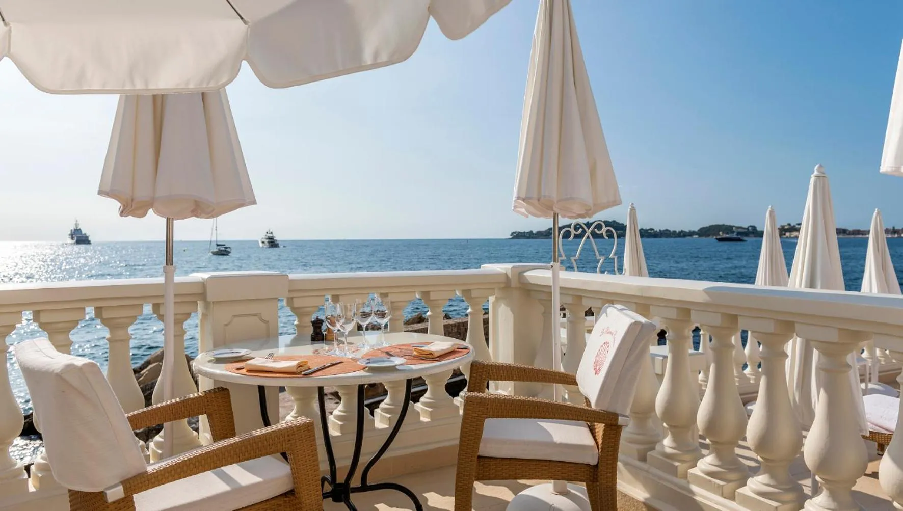 Patio in La Réserve de Beaulieu