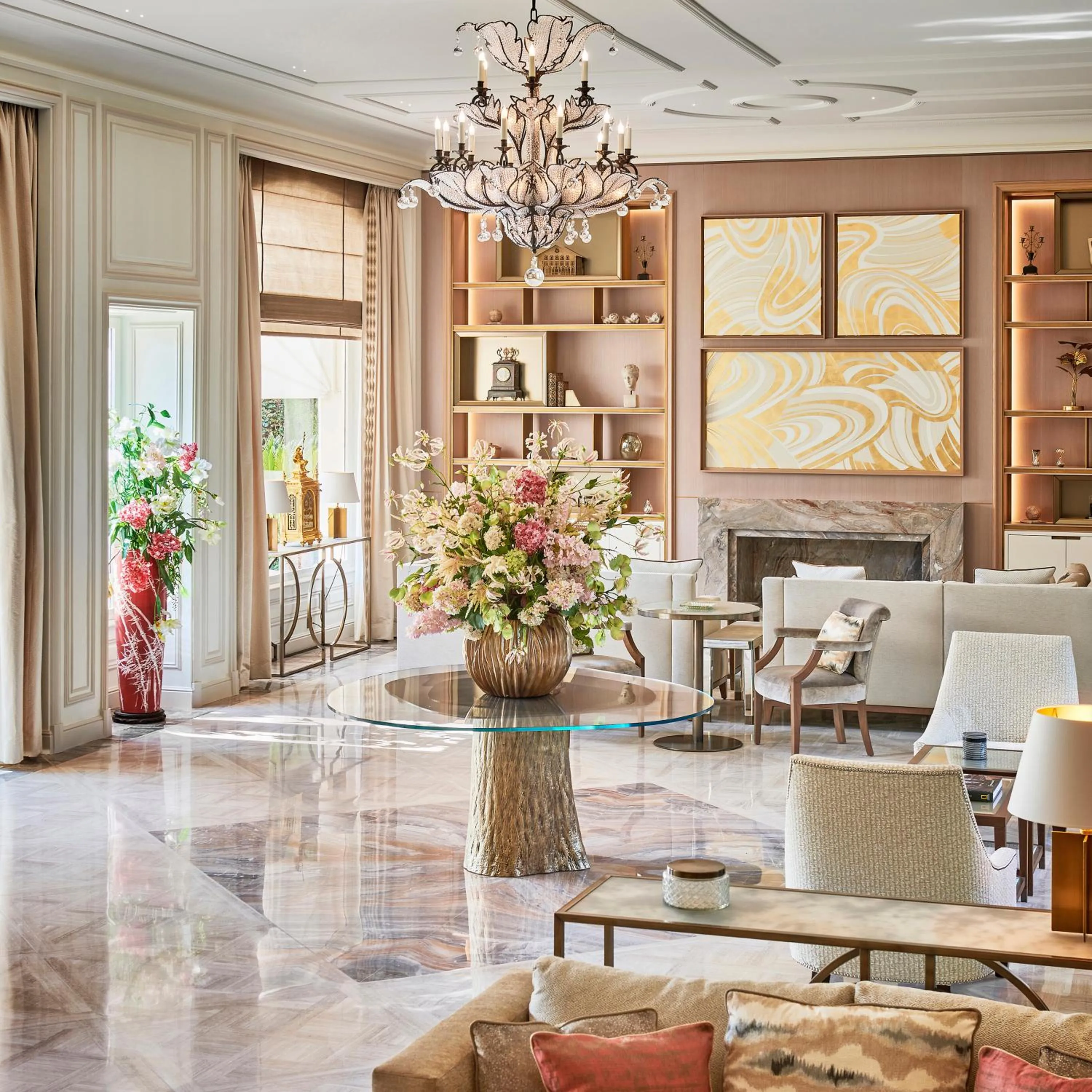 Living room in La Réserve de Beaulieu