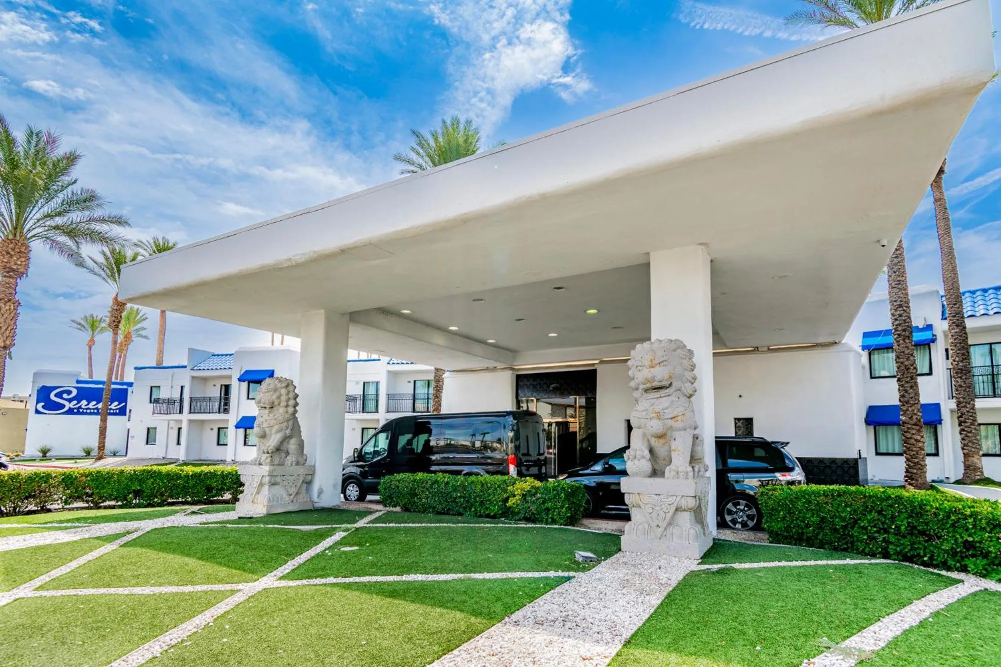 Property building in Serene Vegas Boutique Hotel Las Vegas