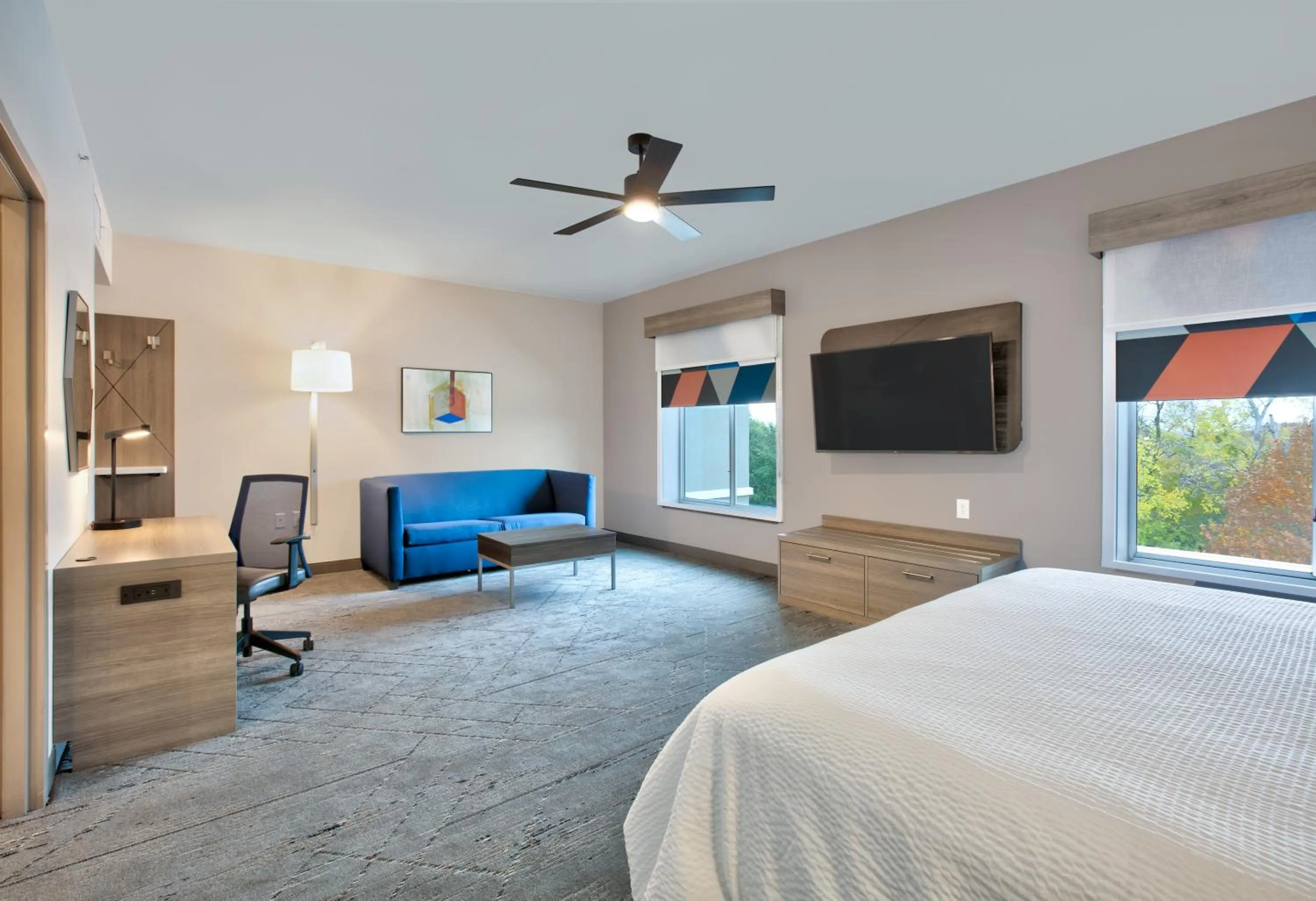 TV and multimedia, Bed in Holiday Inn Express & Suites North Dallas at Preston by IHG