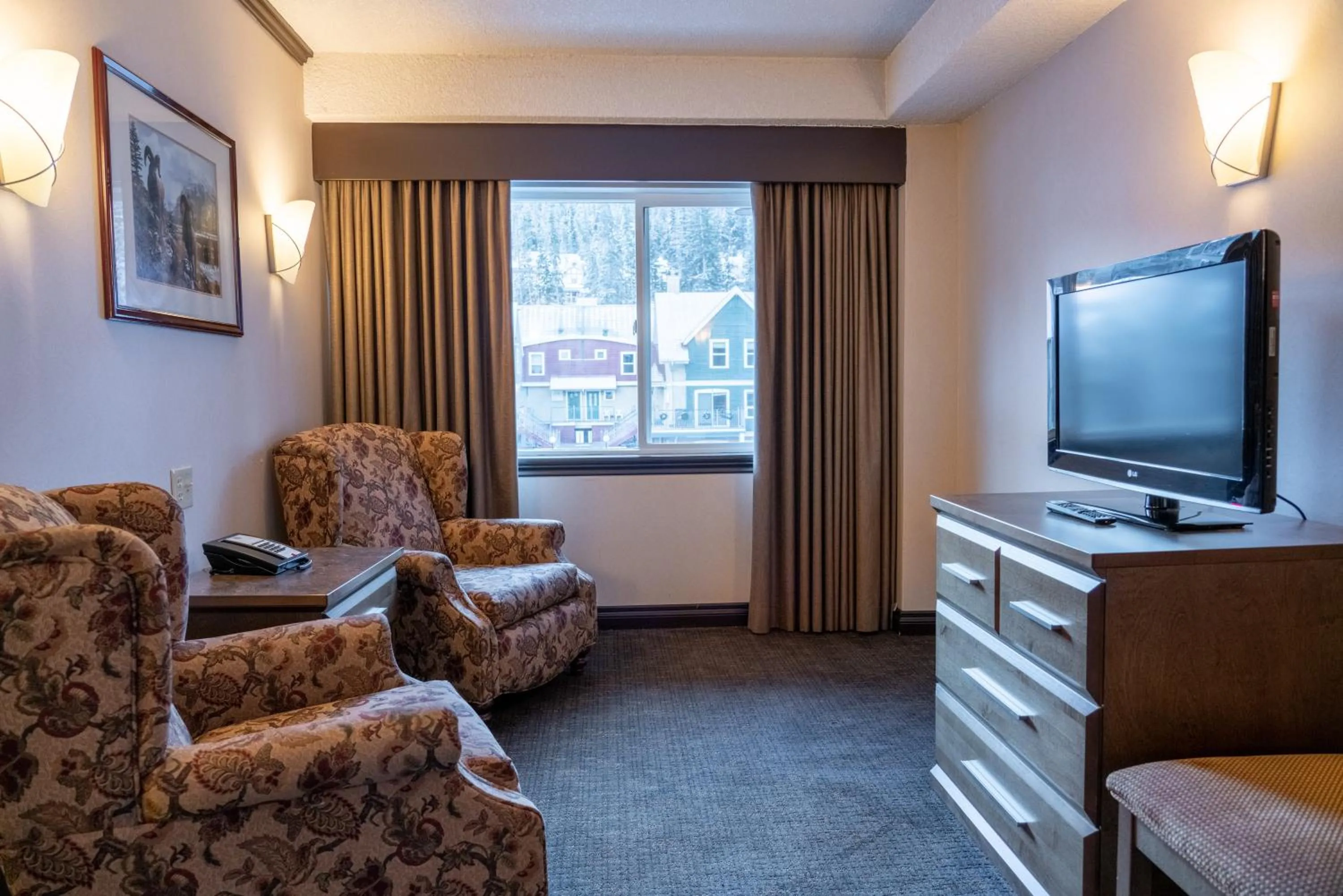 Seating area in The Rundlestone Lodge