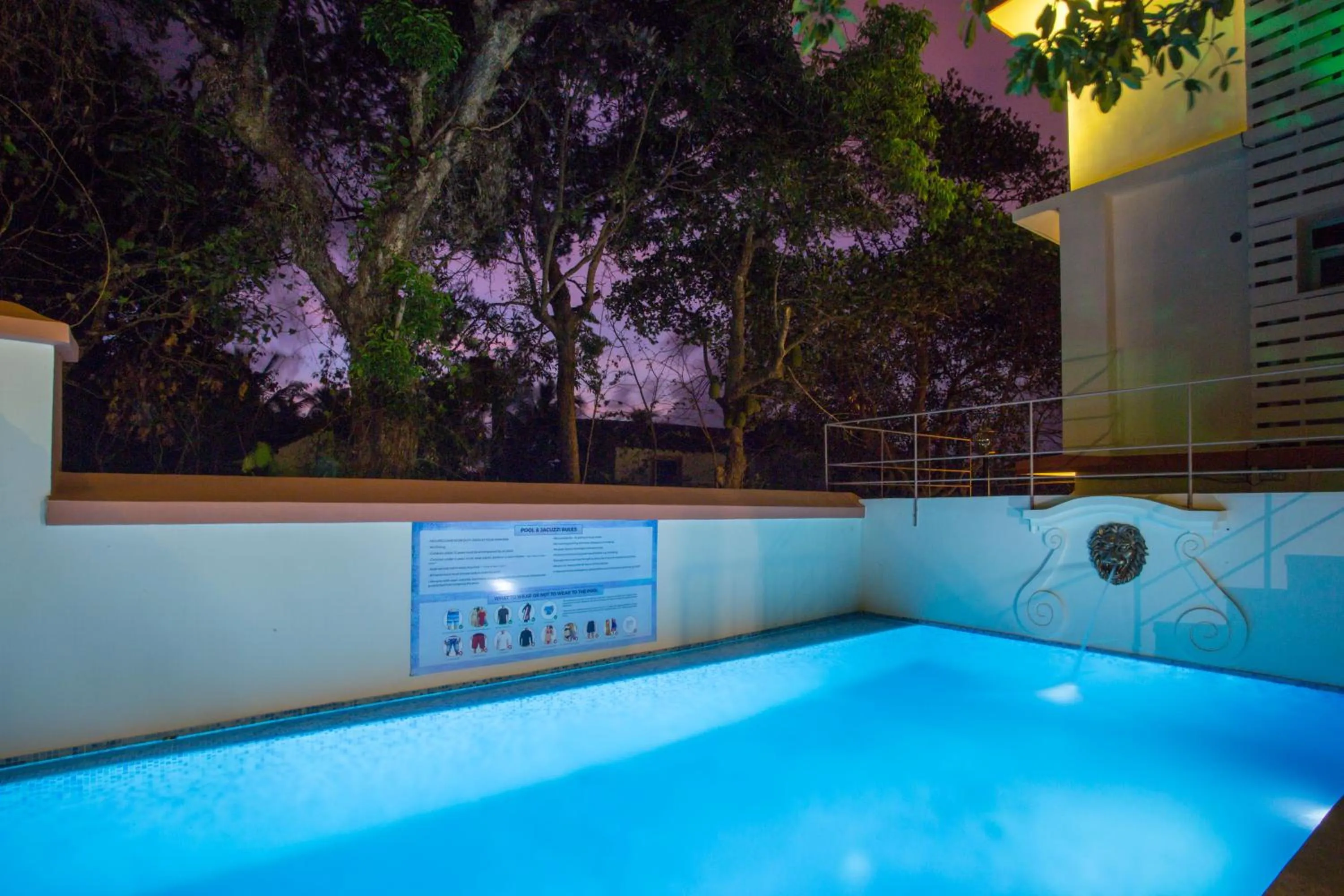 Pool view in Lar Amorosa Boutique Hotel - Goa