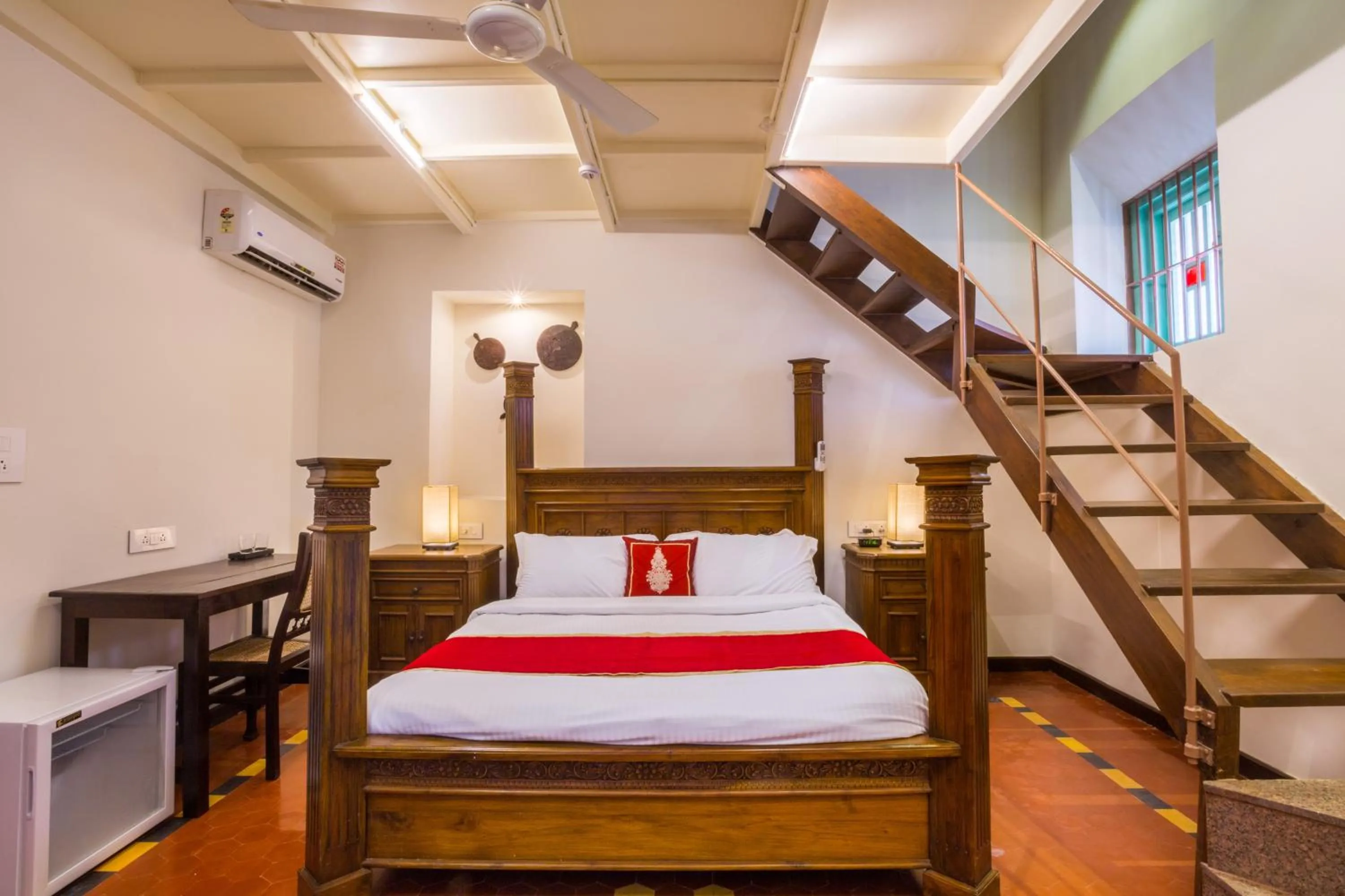 Bedroom, Bed in Lar Amorosa Boutique Hotel - Goa