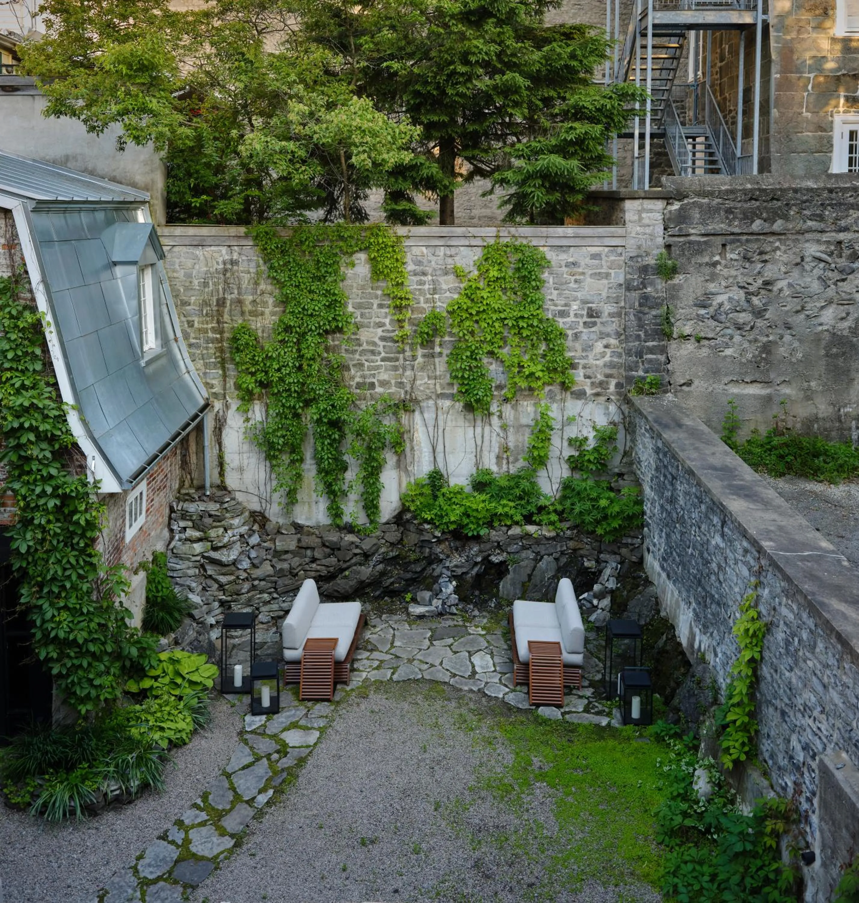 Garden view in Hotel Cap Diamant