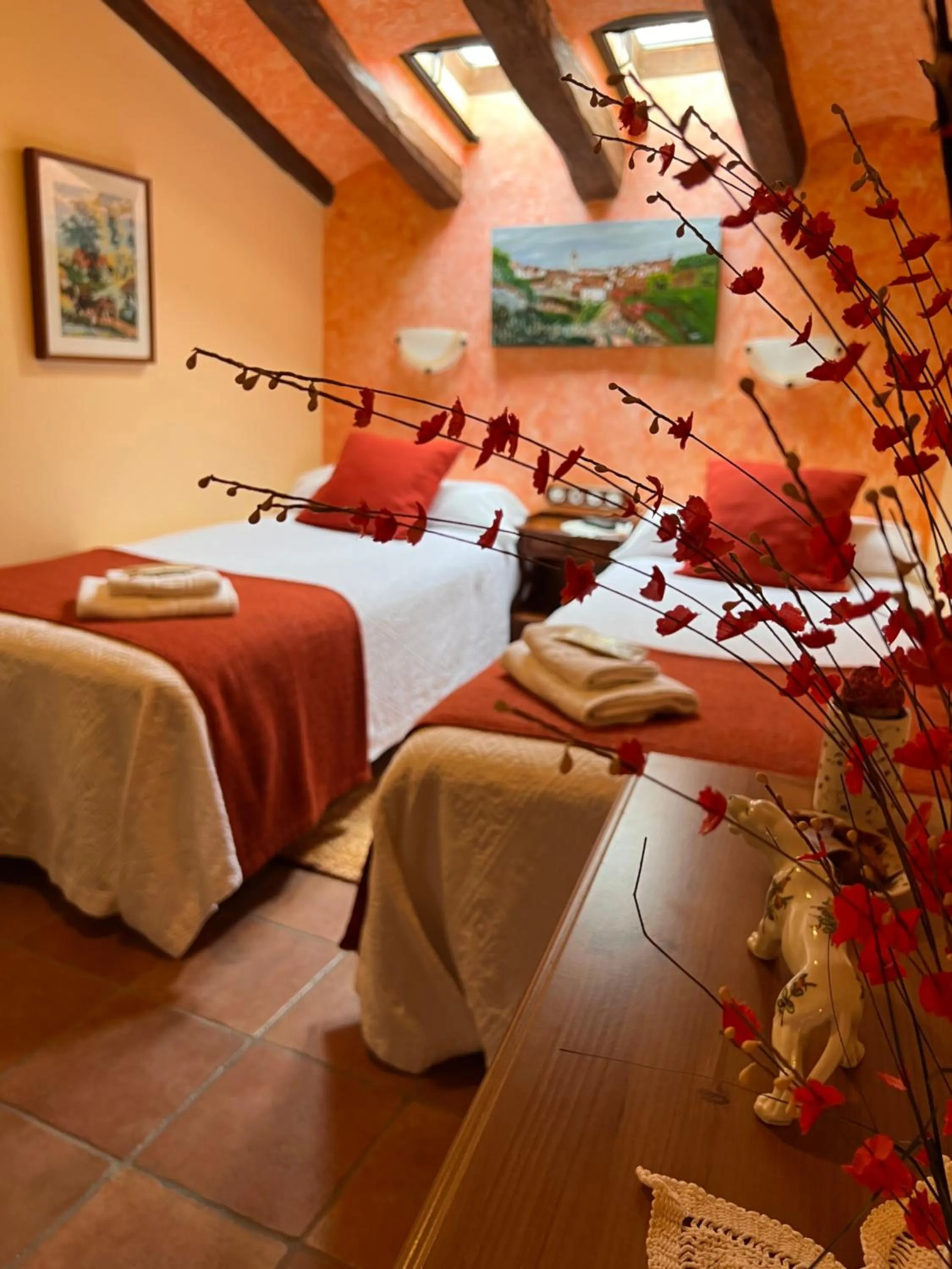 Photo of the whole room, Bed in El Molí de Pontons suites con jacuzzi spa