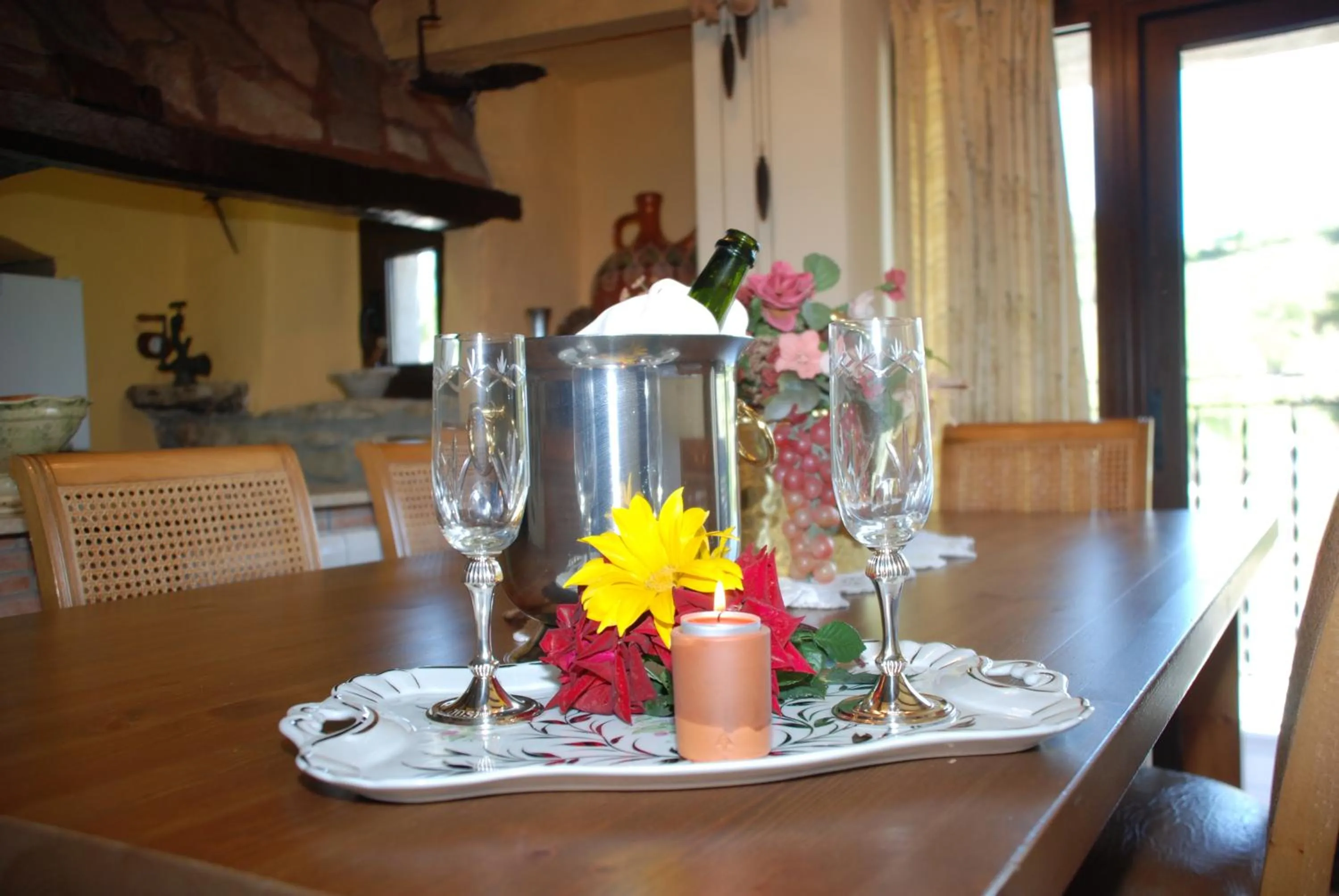 Decorative detail in El Molí de Pontons suites con jacuzzi spa