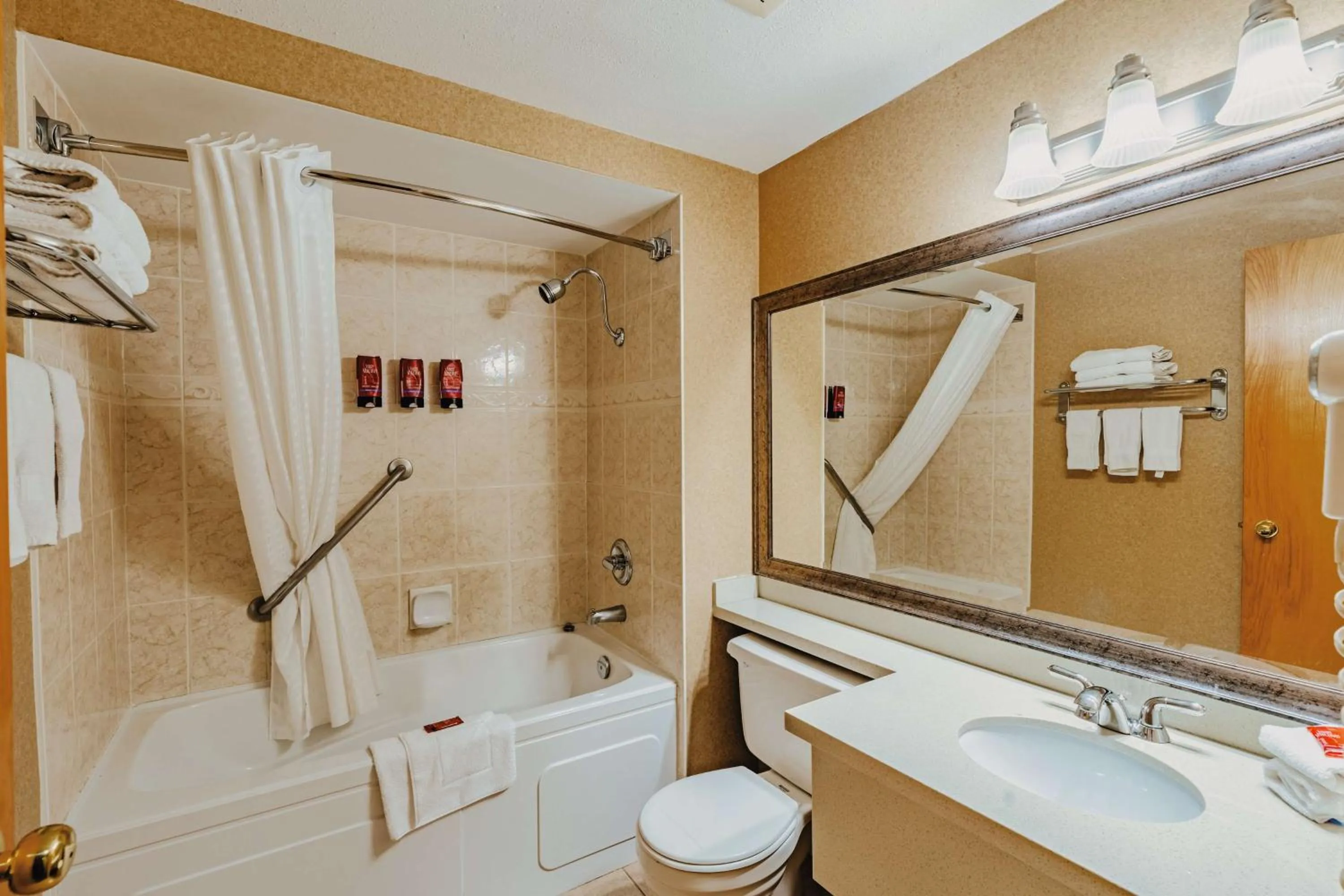 Bathroom in SureStay Plus by Best Western Coquitlam