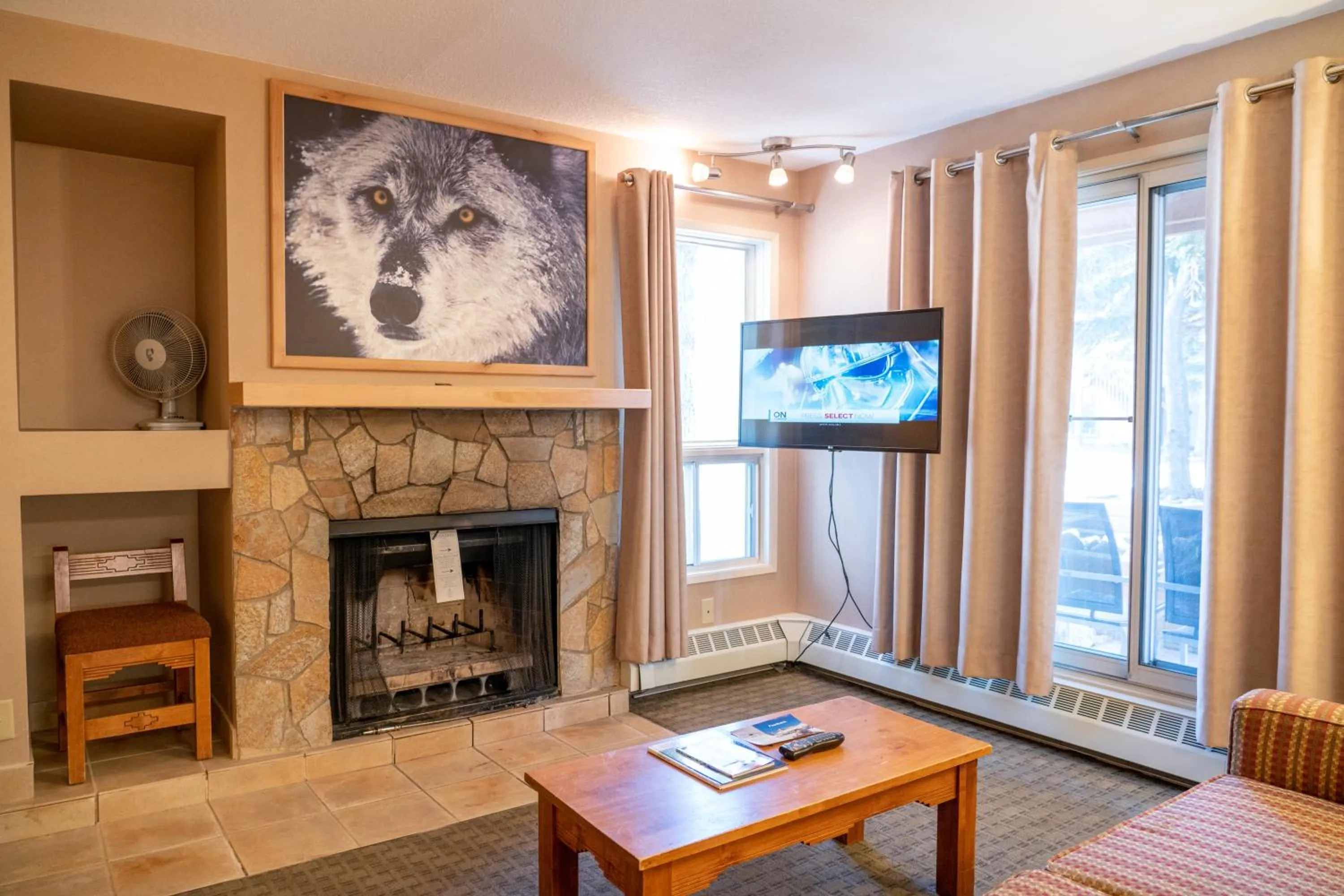 Seating area in Banff Rocky Mountain Resort