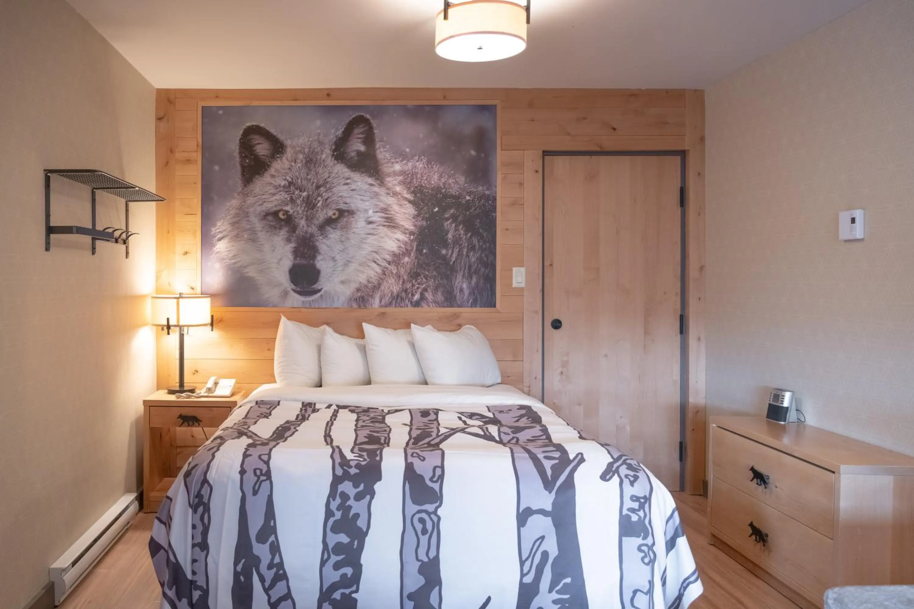 Bed in Banff Rocky Mountain Resort