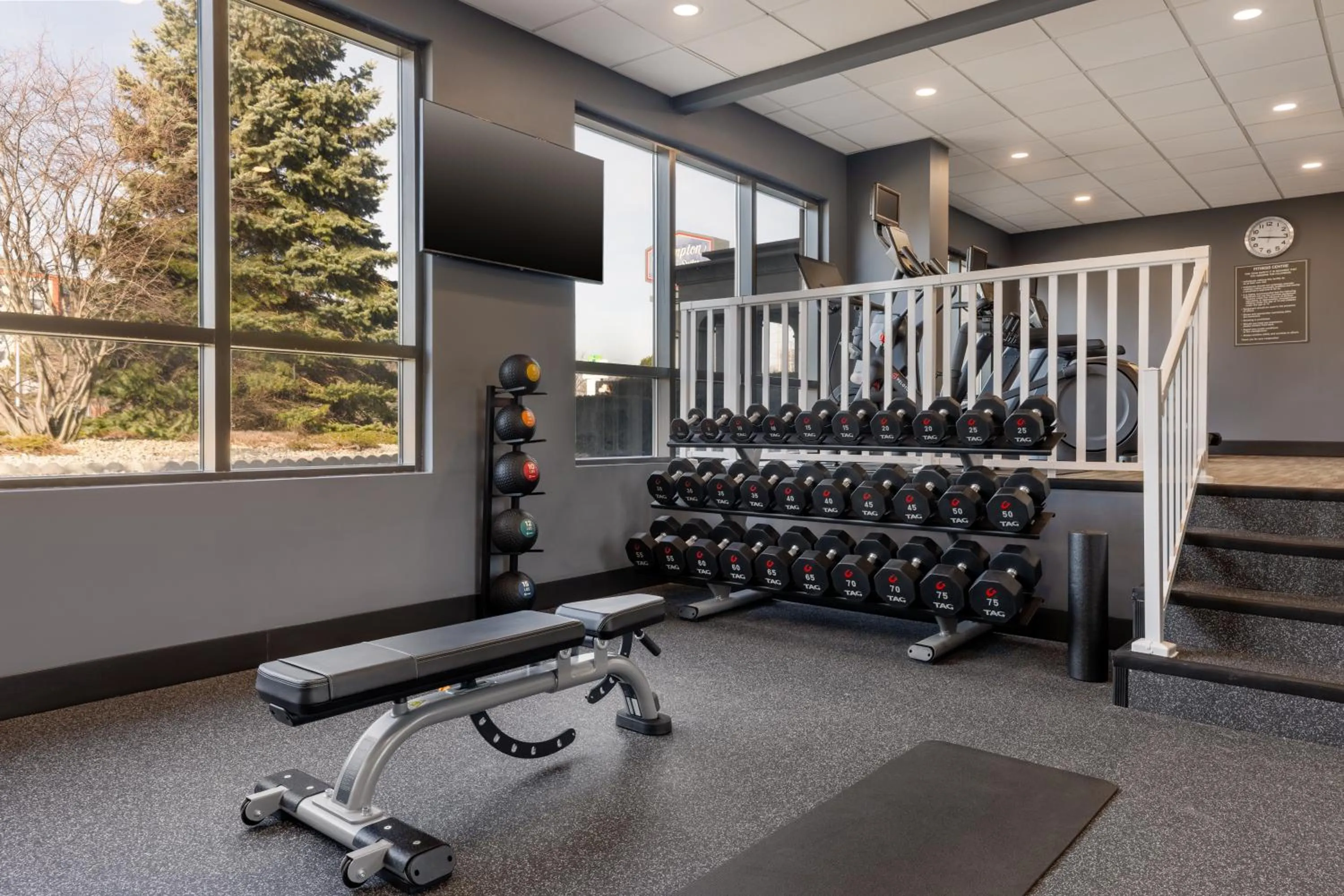 Fitness centre/facilities in Hampton Inn & Suites by Hilton Windsor