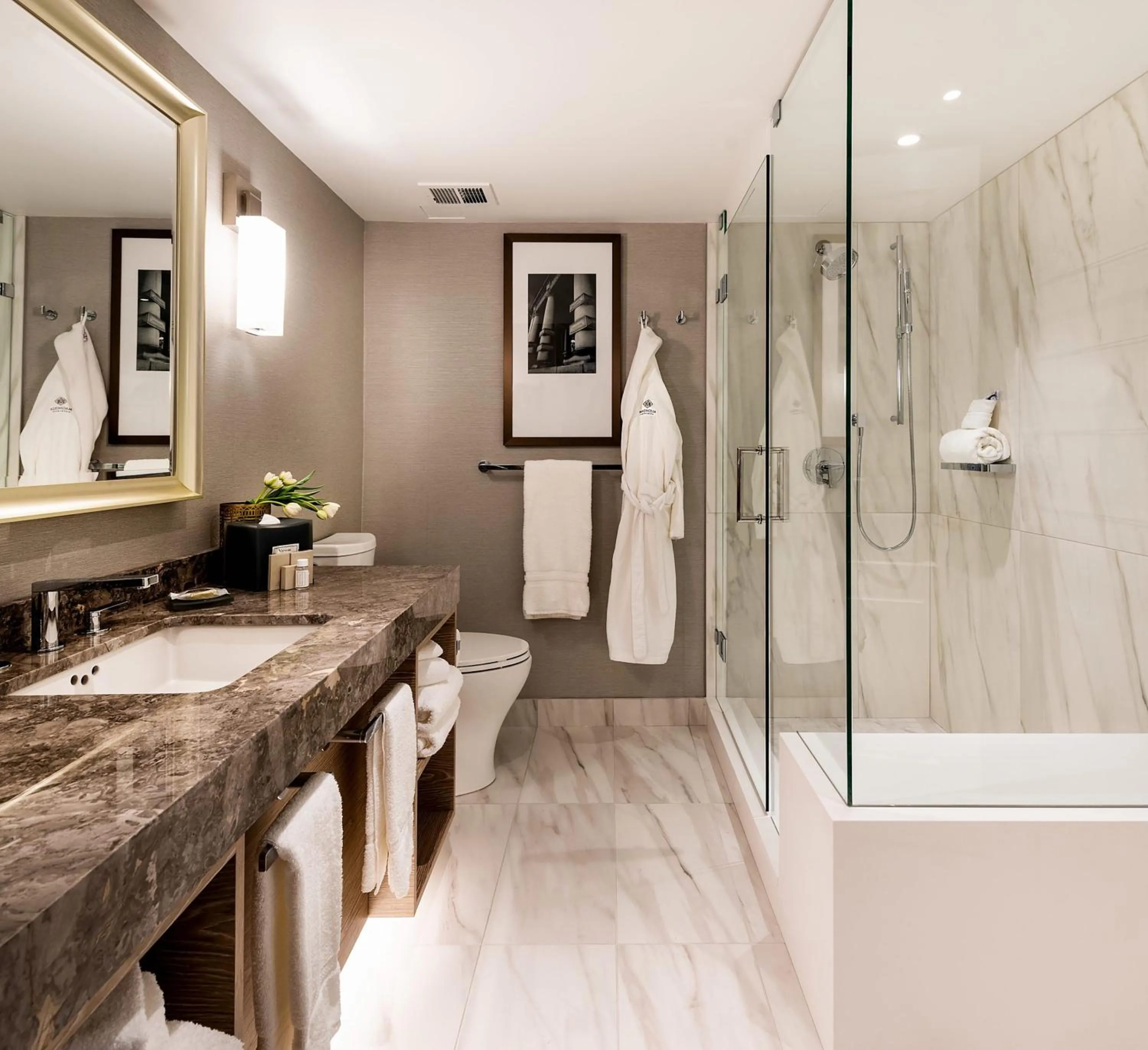 Shower in The Magnolia Hotel & Spa