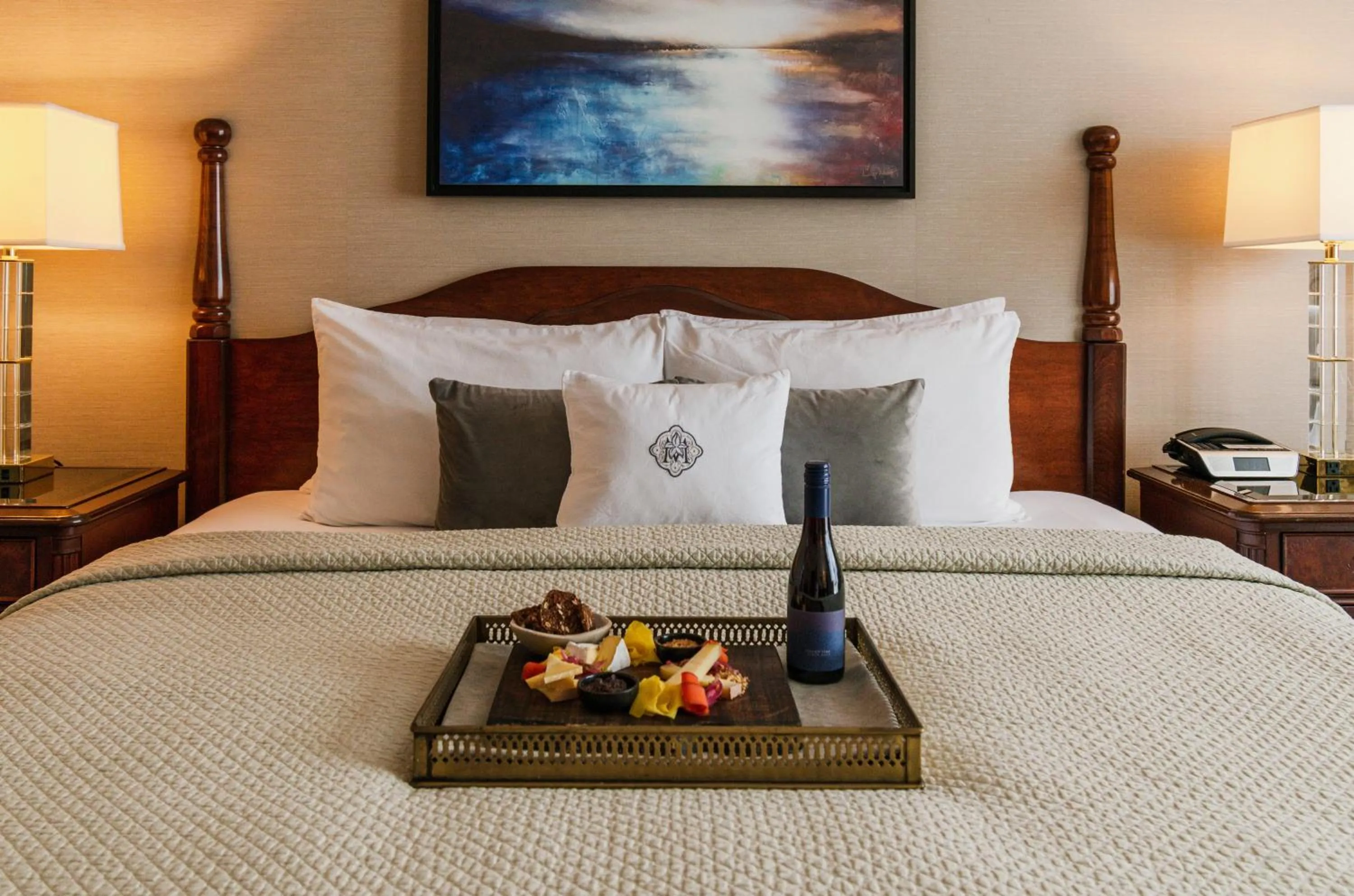 Bed in The Magnolia Hotel & Spa