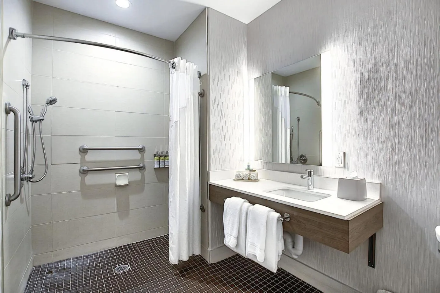 Bathroom in Holiday Inn Express Airport Calgary by IHG
