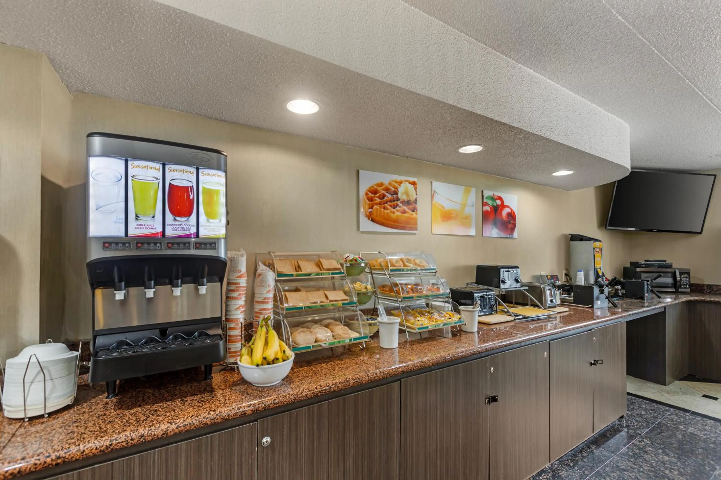 Buffet breakfast in Quality Inn & Suites 5585 Ambler Drive Mississauga Ontario