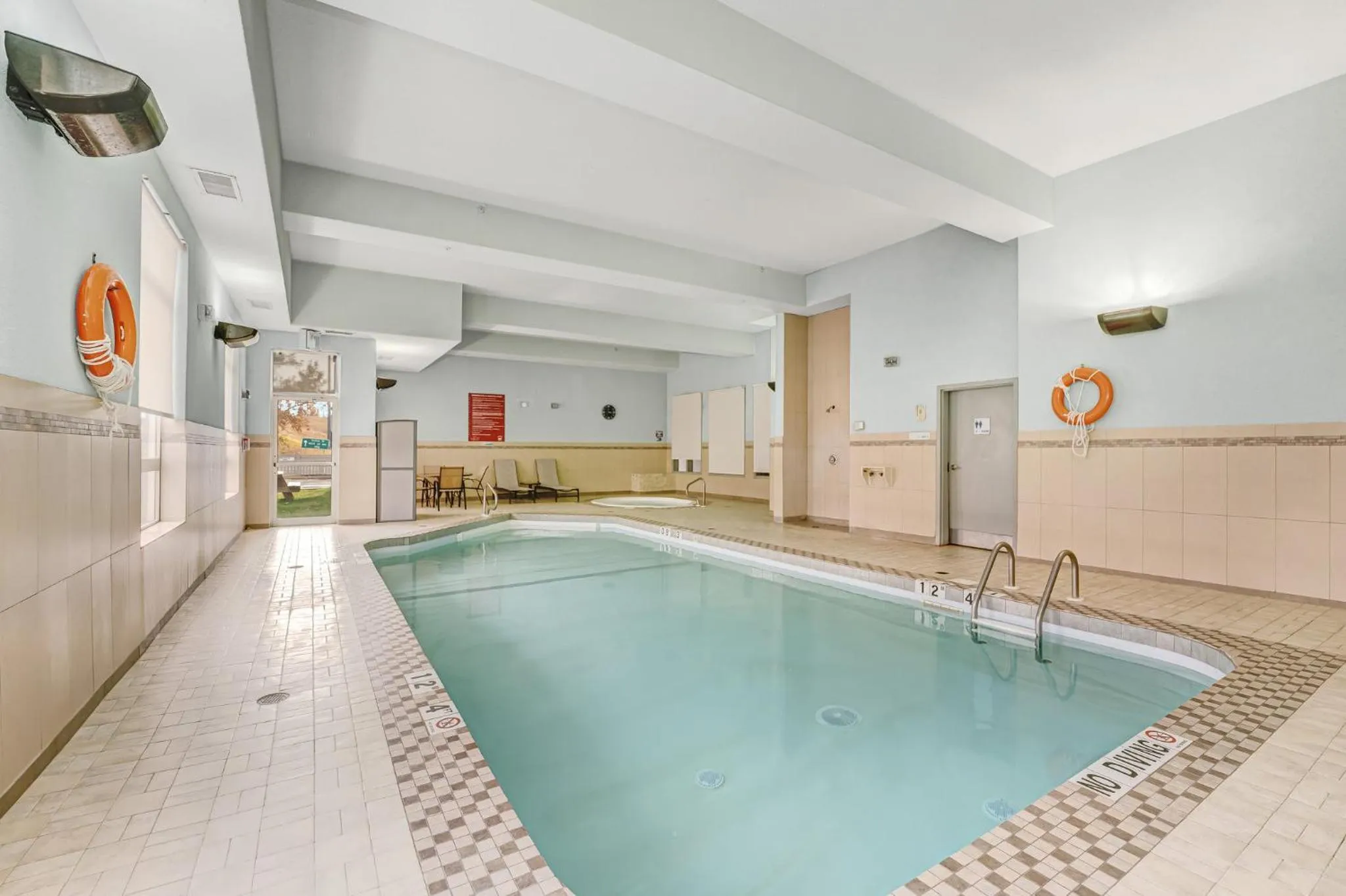 Swimming pool in Holiday Inn Express Hotel & Suites-Edmonton South by IHG