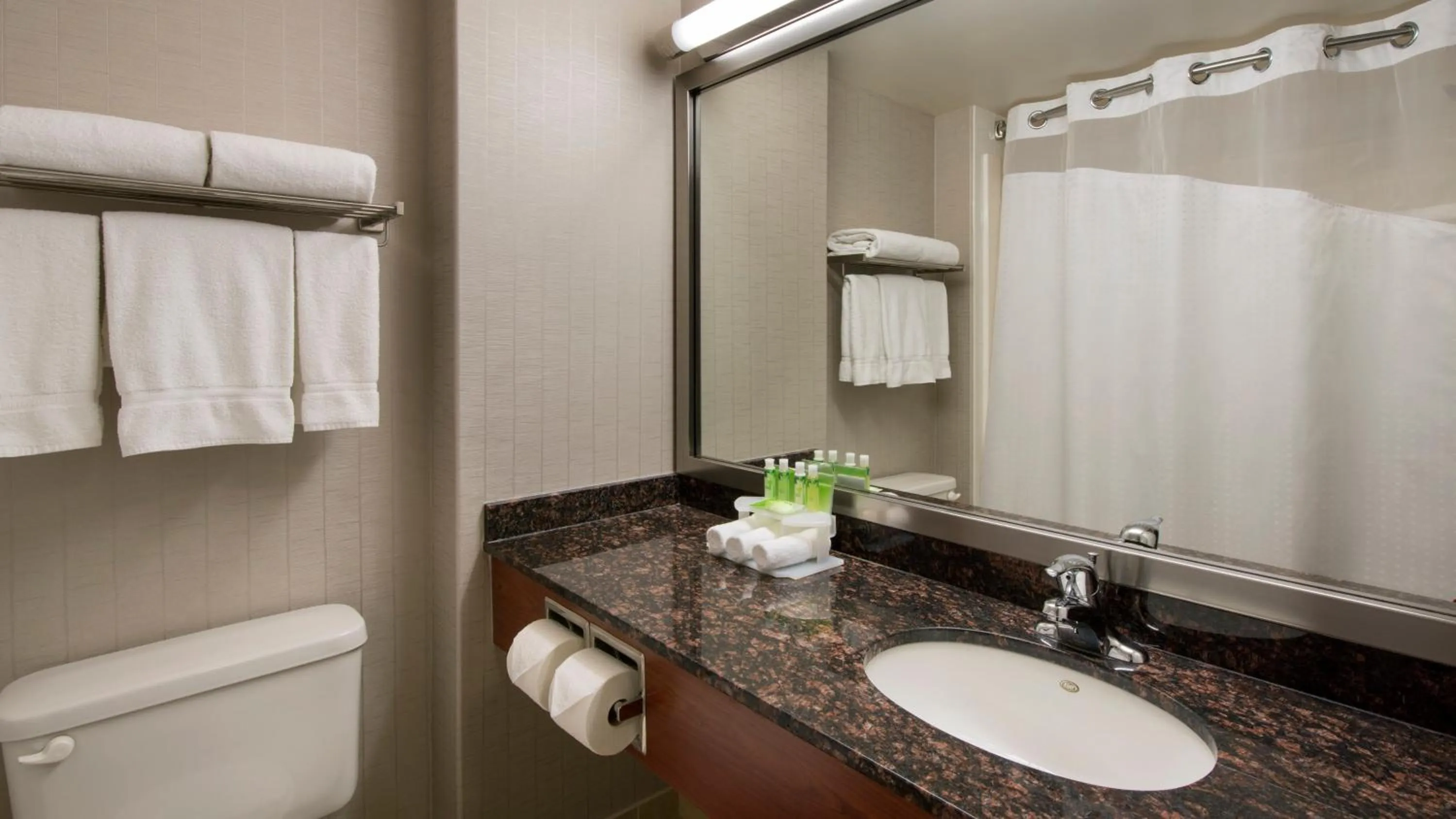Bathroom in Holiday Inn Express Hotel & Suites Sherwood Park-Edmonton Area by IHG