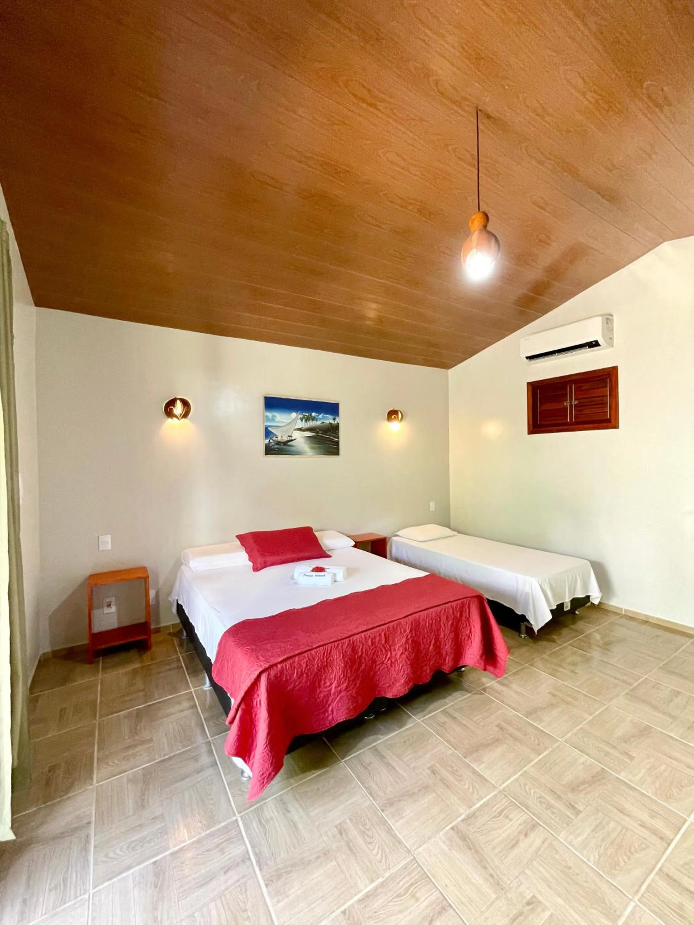 Bed in Pousada e Restaurante Paraíso Natural