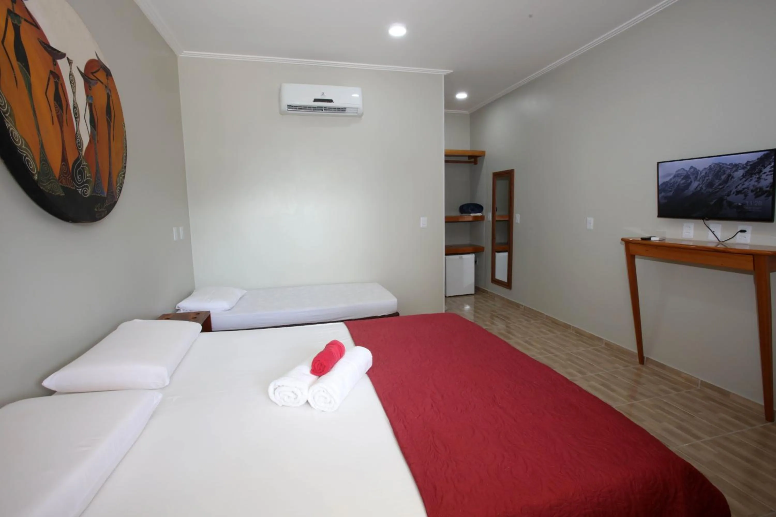 Bed in Pousada e Restaurante Paraíso Natural