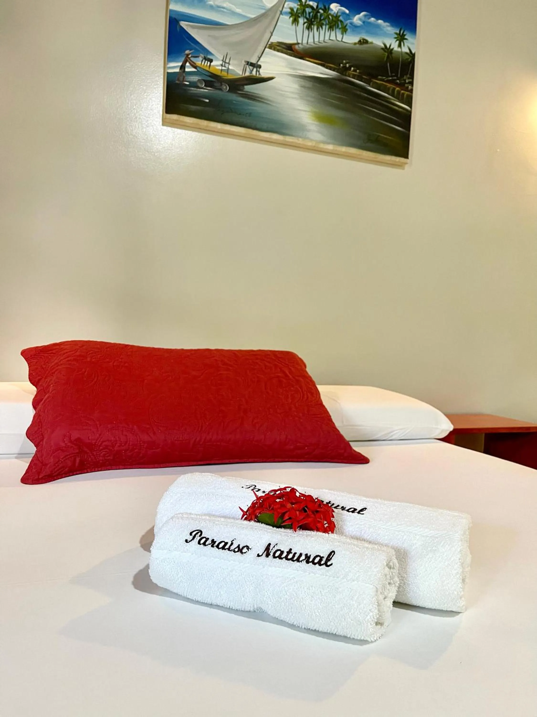Bed in Pousada e Restaurante Paraíso Natural