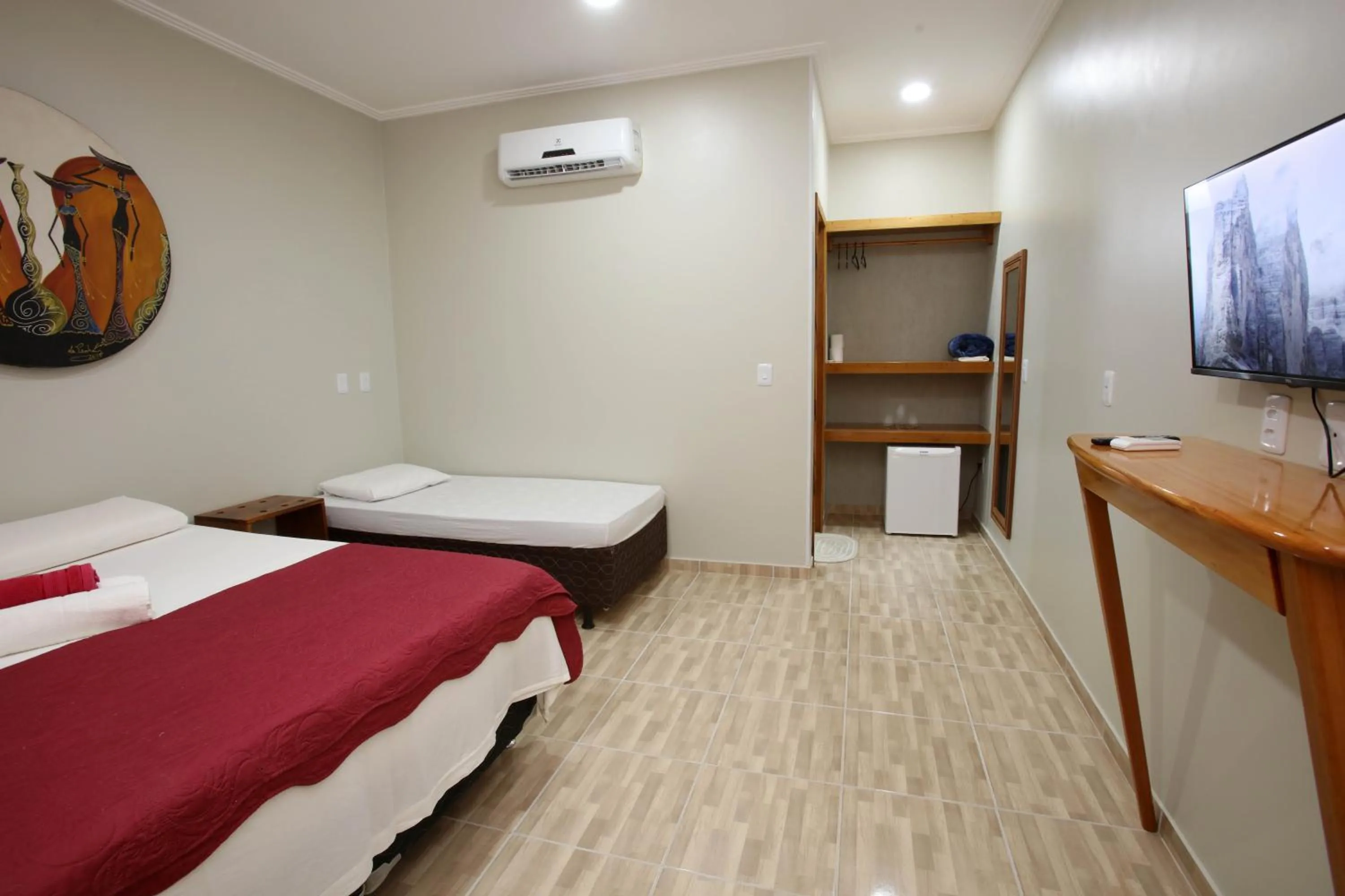 Bed in Pousada e Restaurante Paraíso Natural