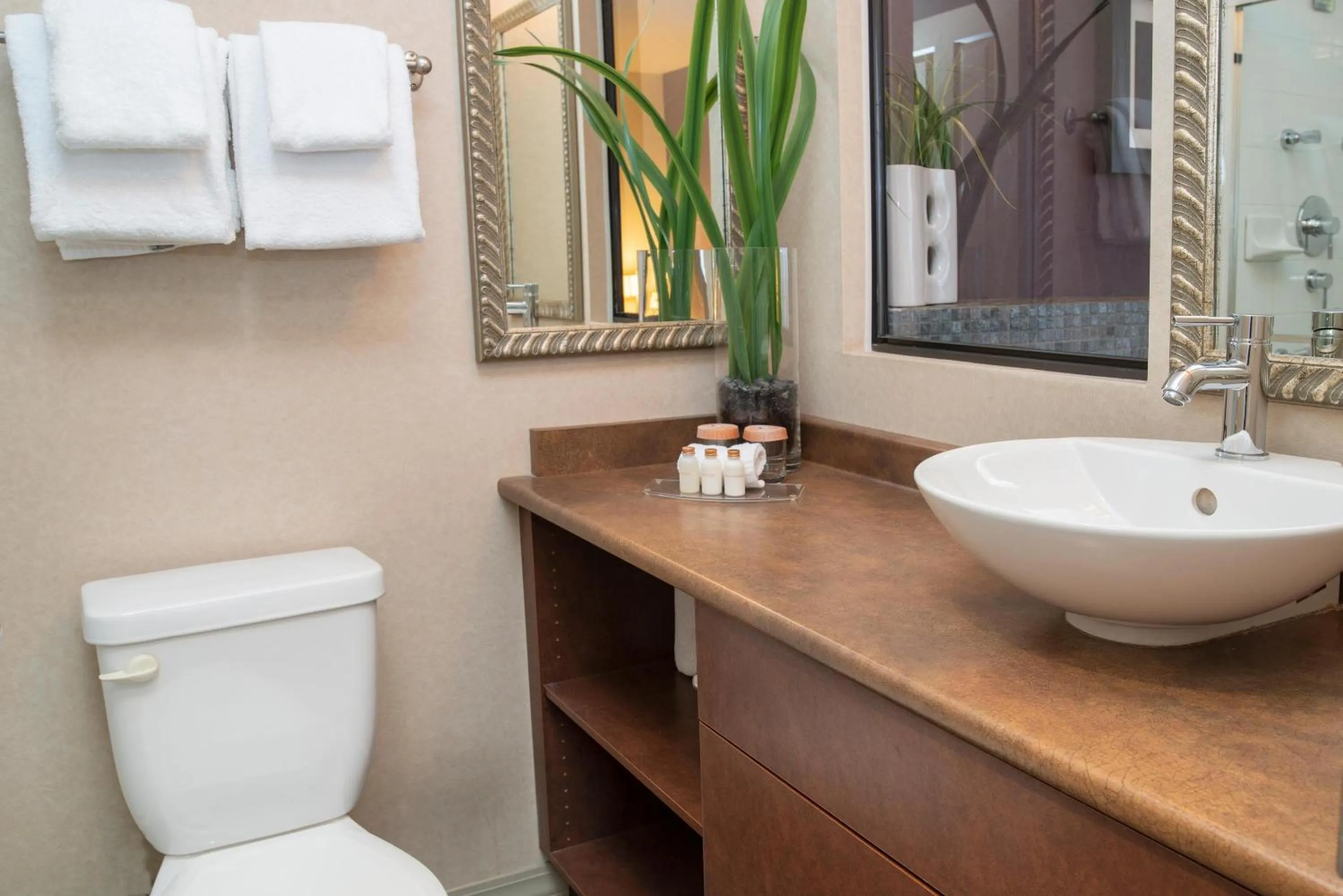 Bathroom in Sandman Suites Vancouver on Davie