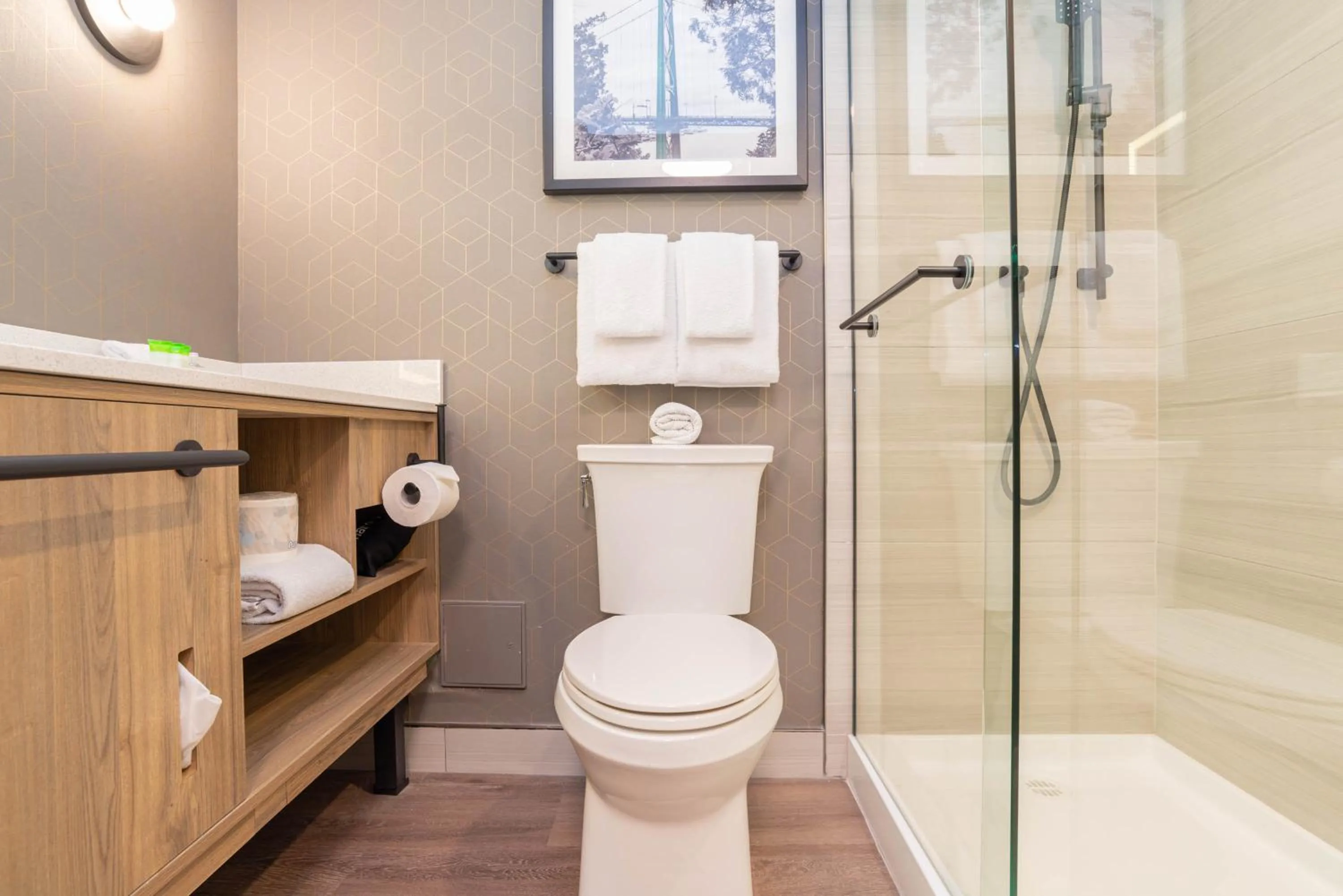 Bathroom in Sandman Suites Vancouver on Davie