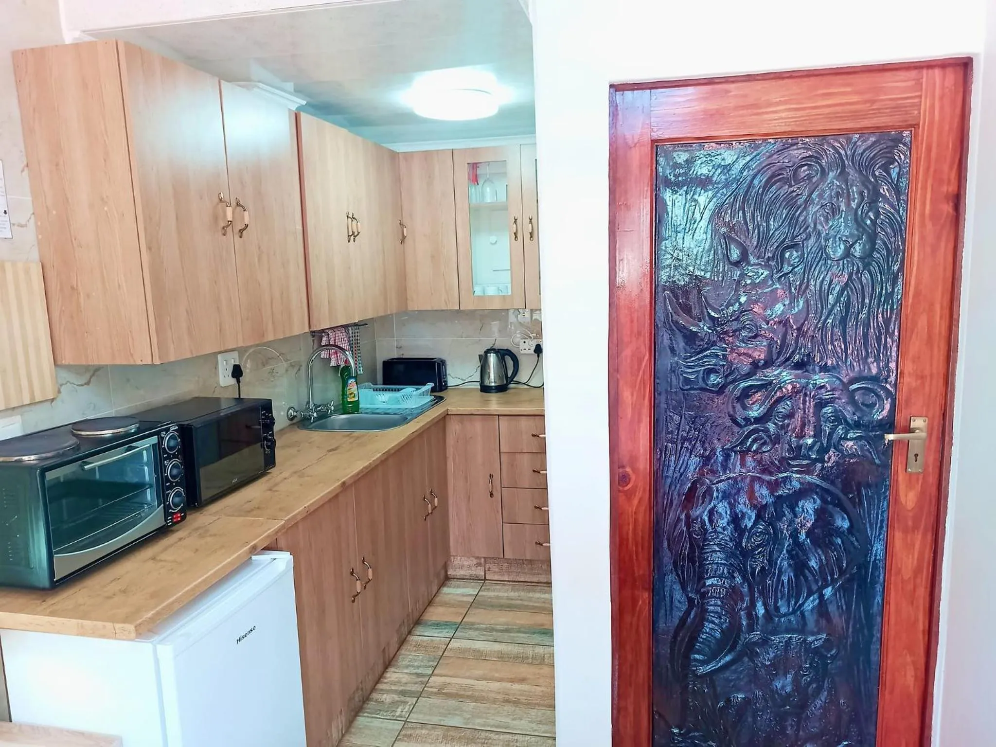 Kitchen or kitchenette in Queensburgh B&B or Self Catering