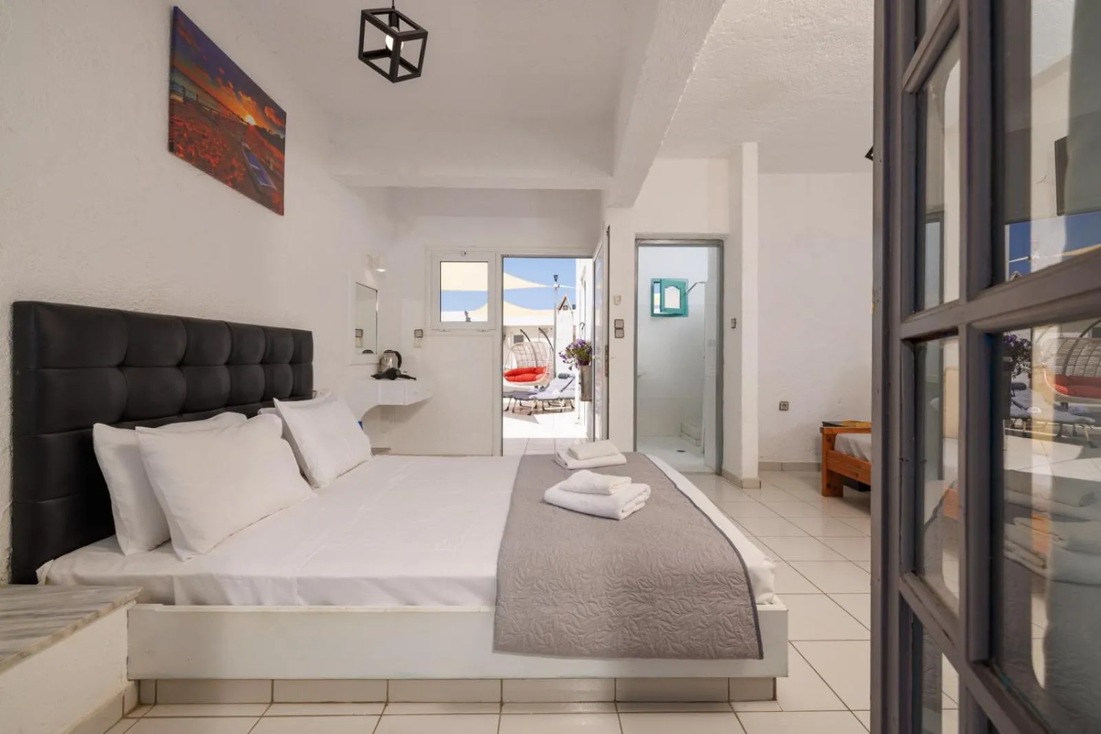 Bed in Kings Hersonissos Hotel