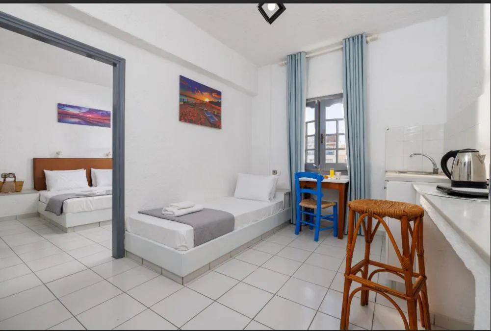 Bed in Kings Hersonissos Hotel