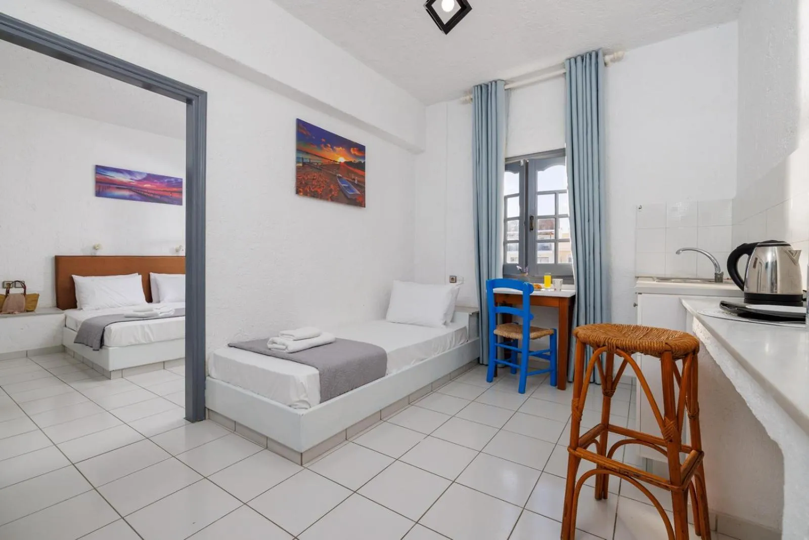 Bed in Kings Hersonissos Hotel