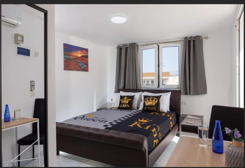 Bed in Kings Hersonissos Hotel