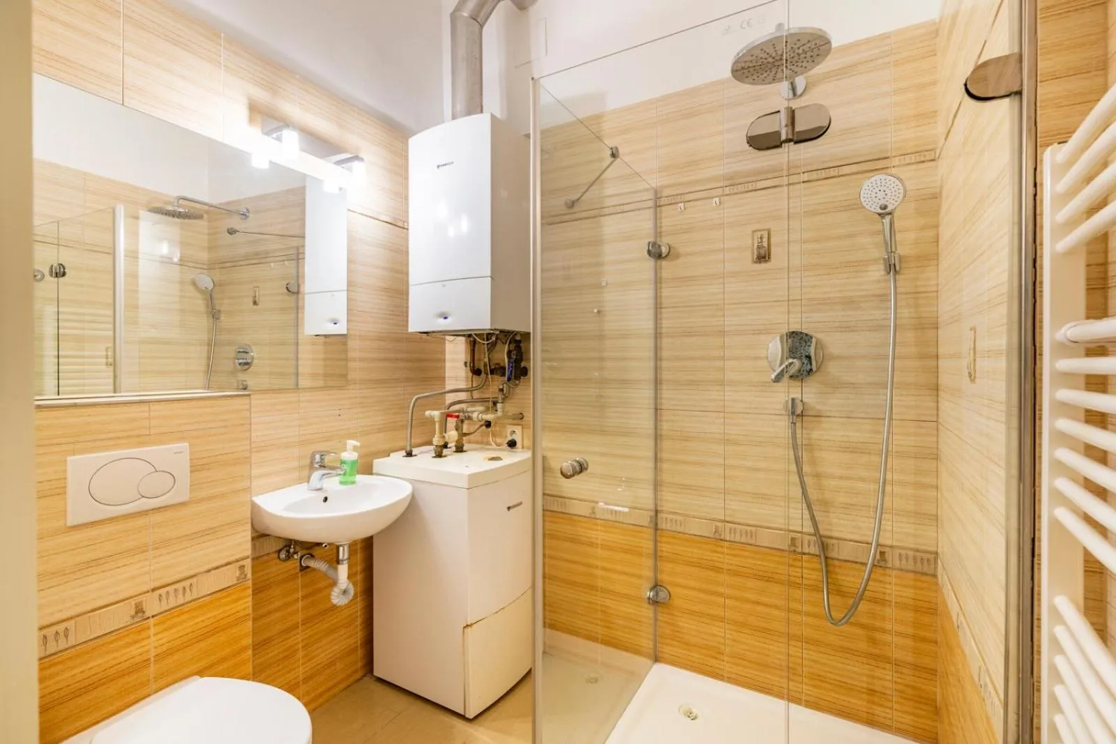 Shower in Old Town Square Apartments