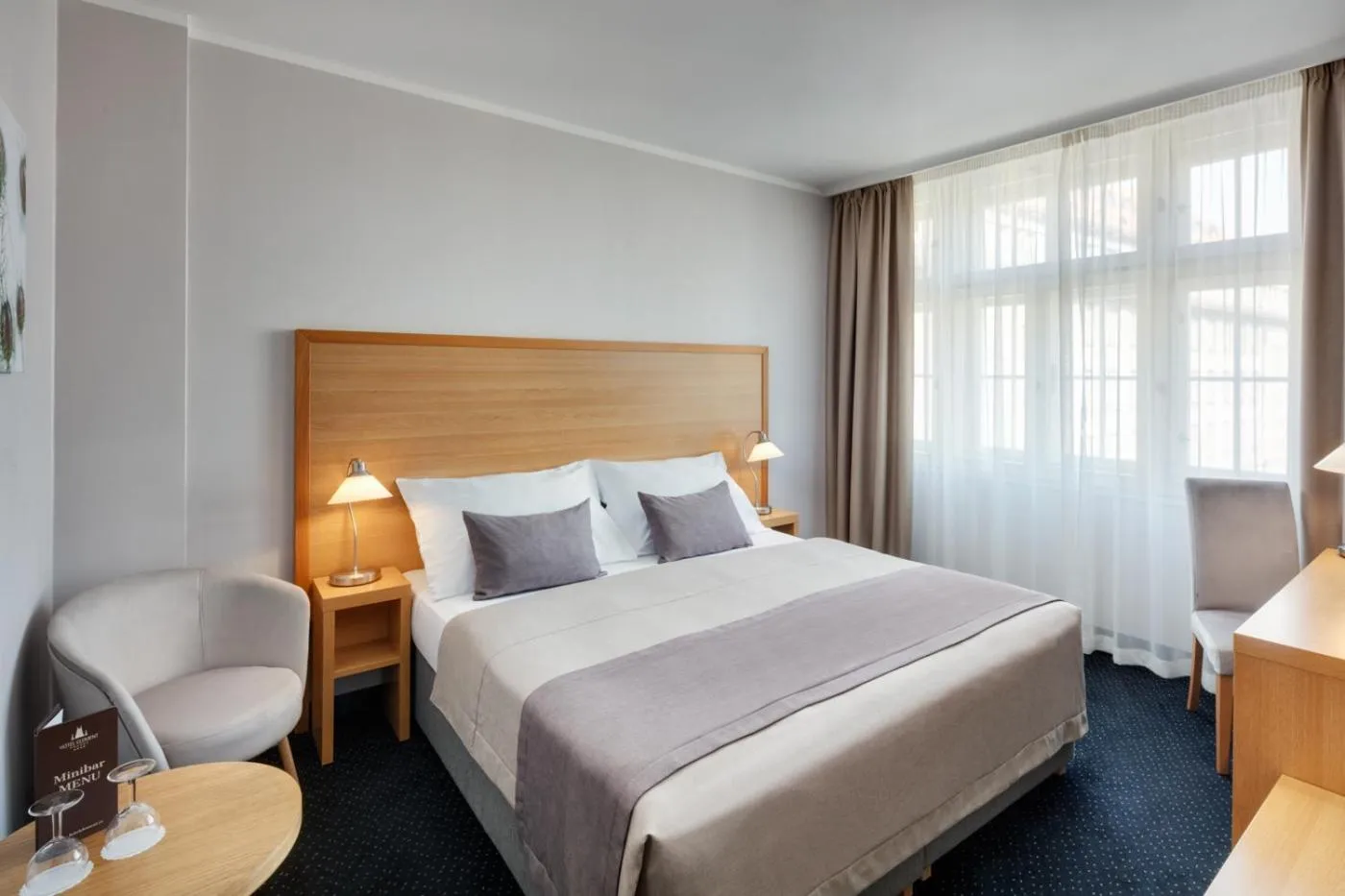 Bed in Hotel Clement