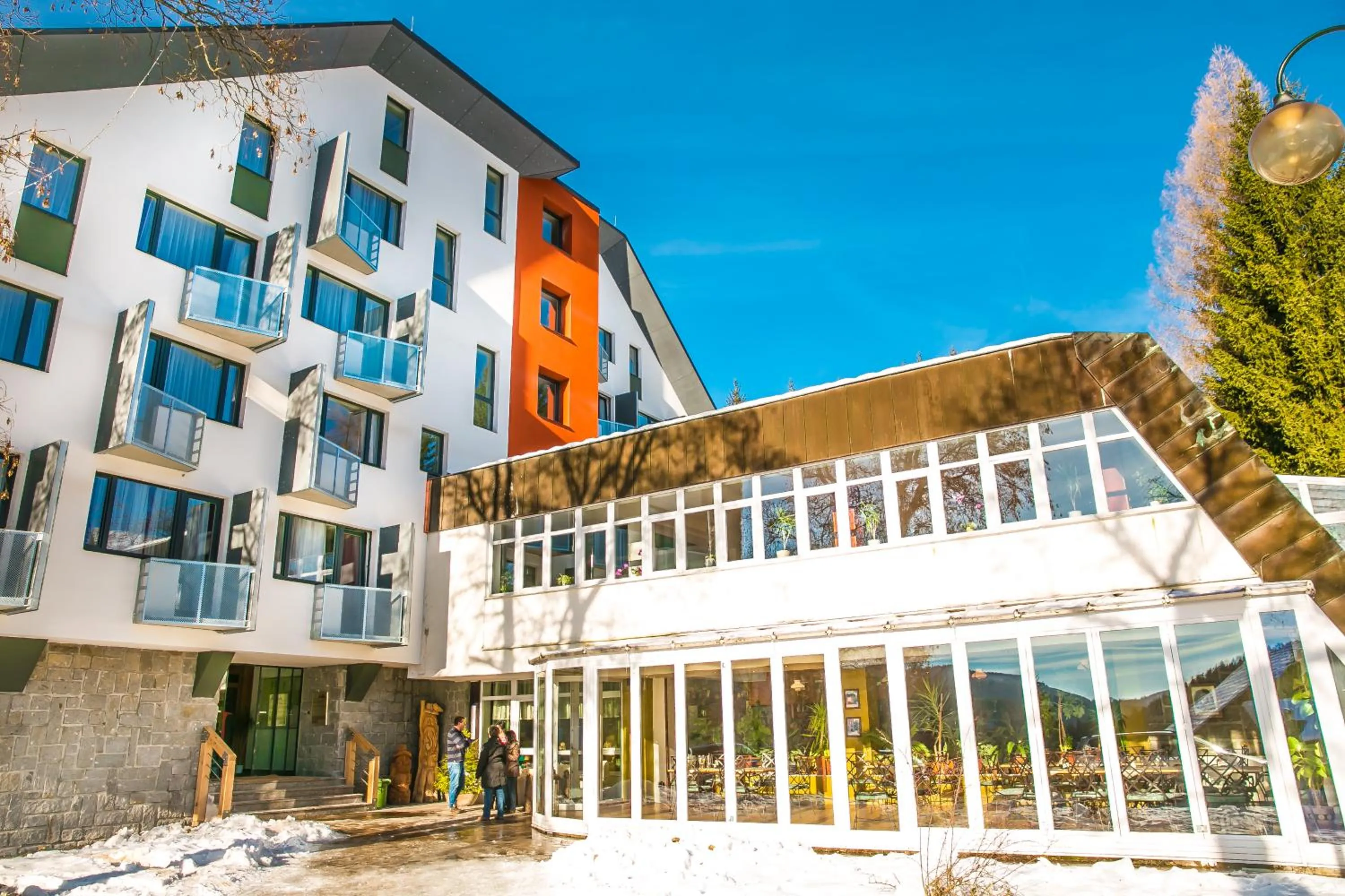 Facade/entrance in Wellness Hotel Astra