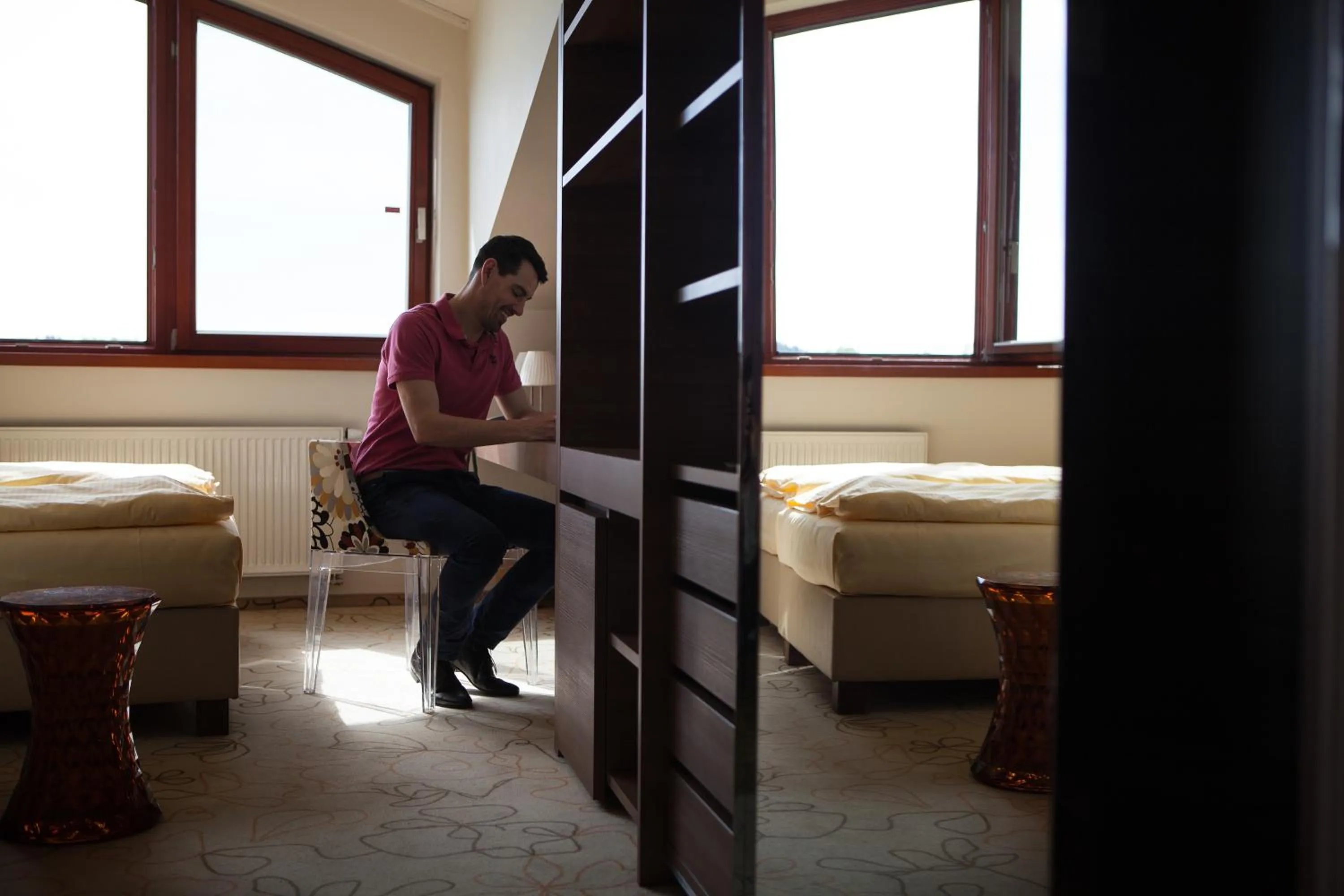 Seating area, Bed in Grund Resort Golf and Ski