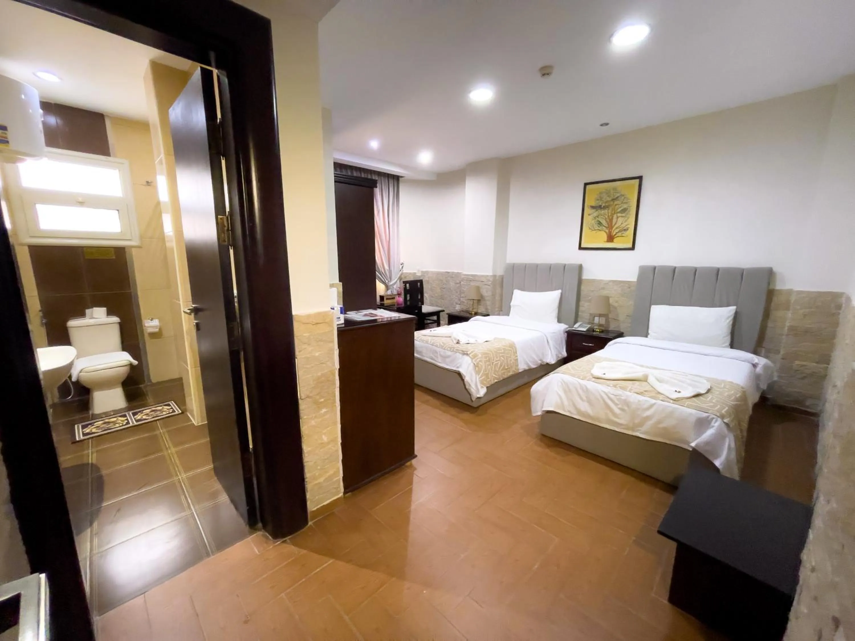 Bed in Best View Pyramids Hotel