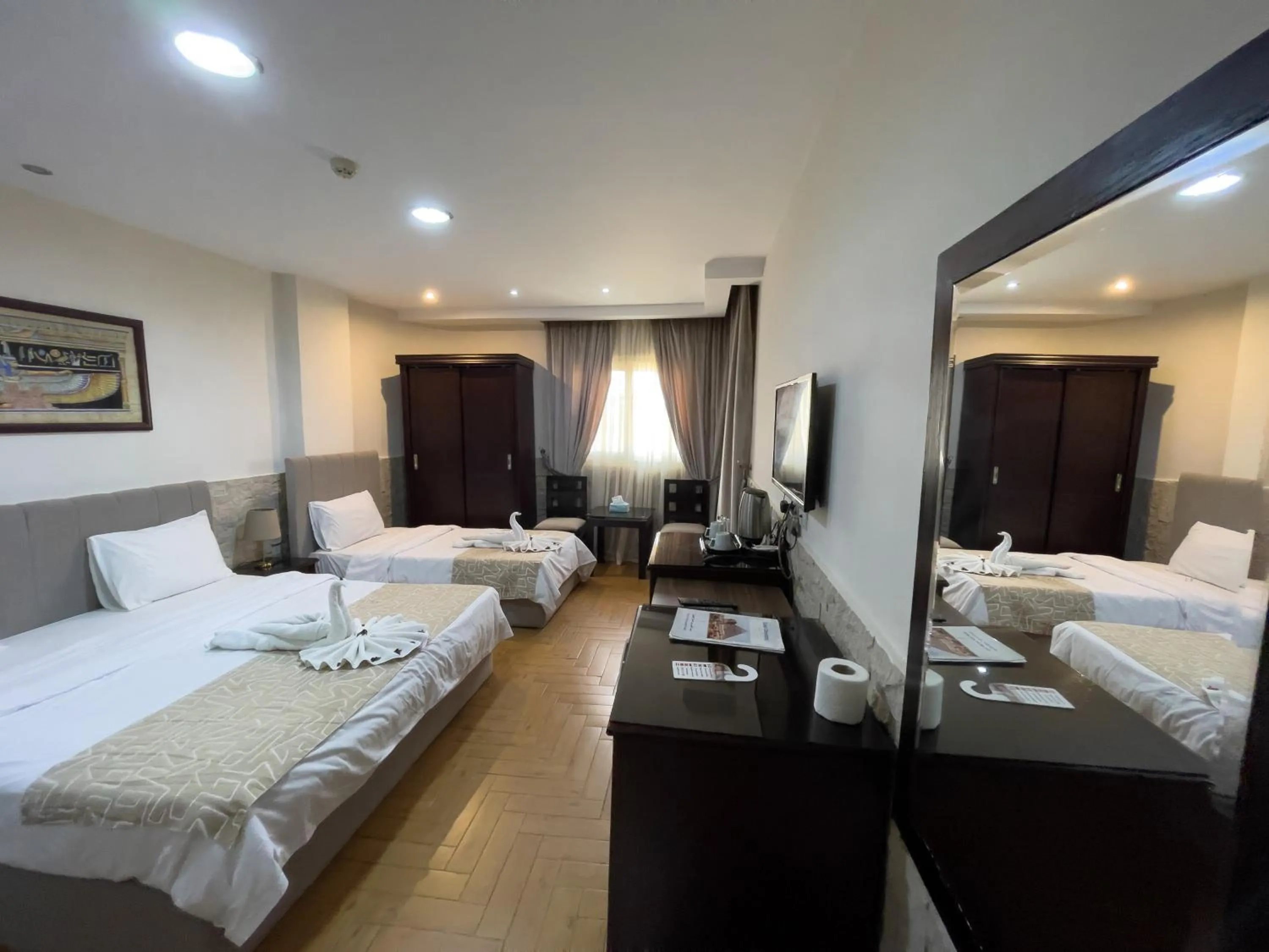 Bed in Best View Pyramids Hotel