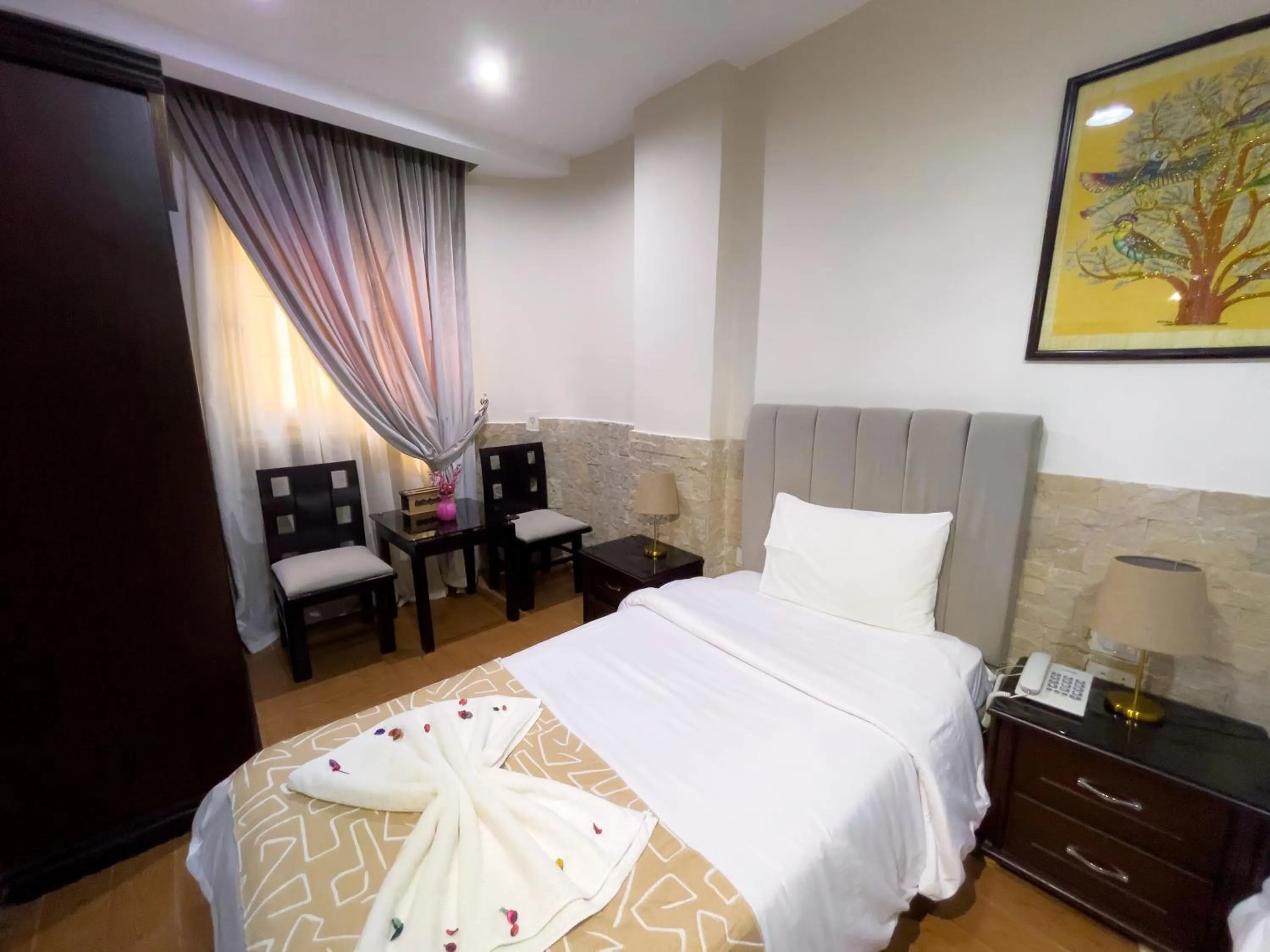 Bed in Best View Pyramids Hotel