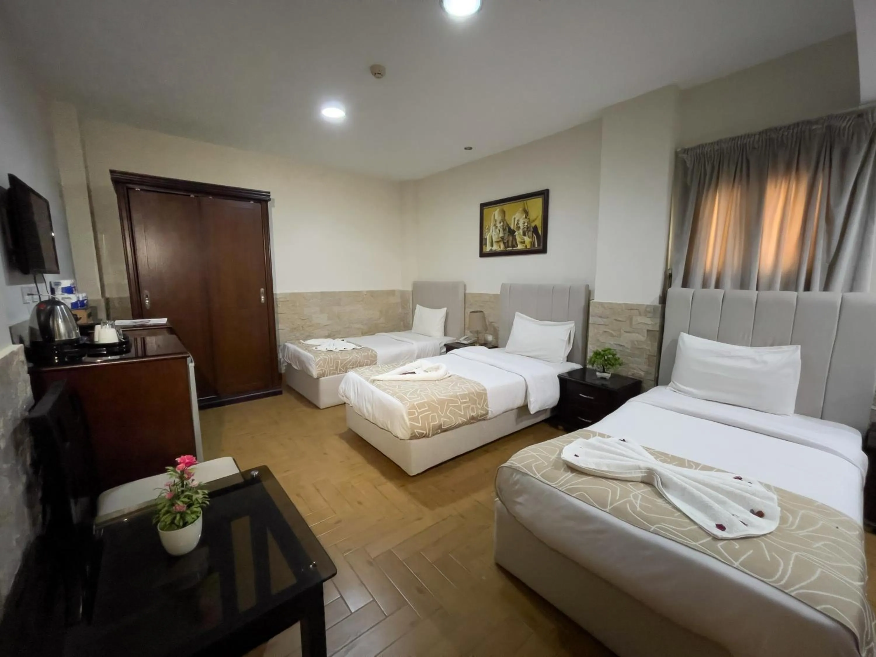 Bed in Best View Pyramids Hotel