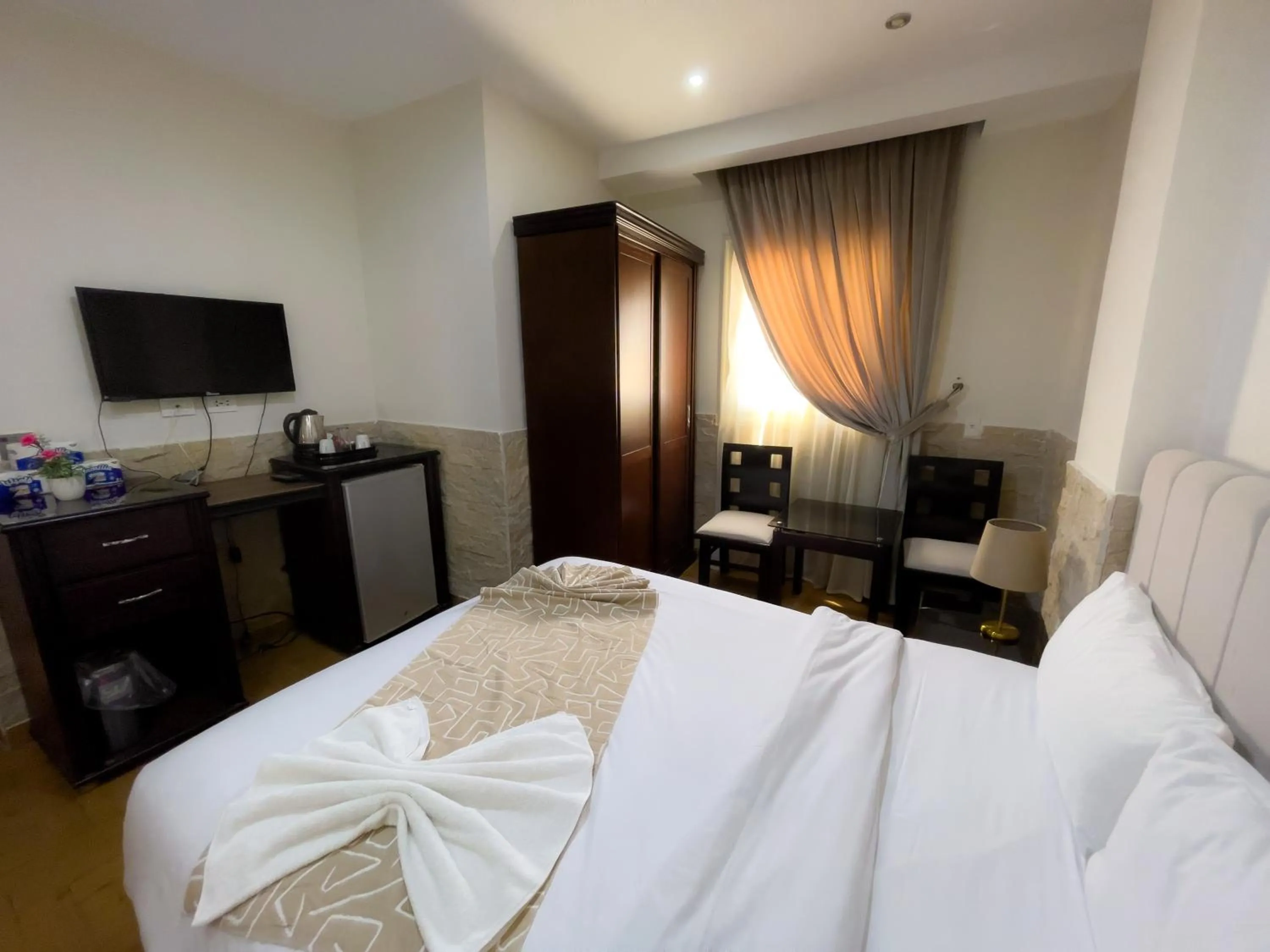 Bed in Best View Pyramids Hotel