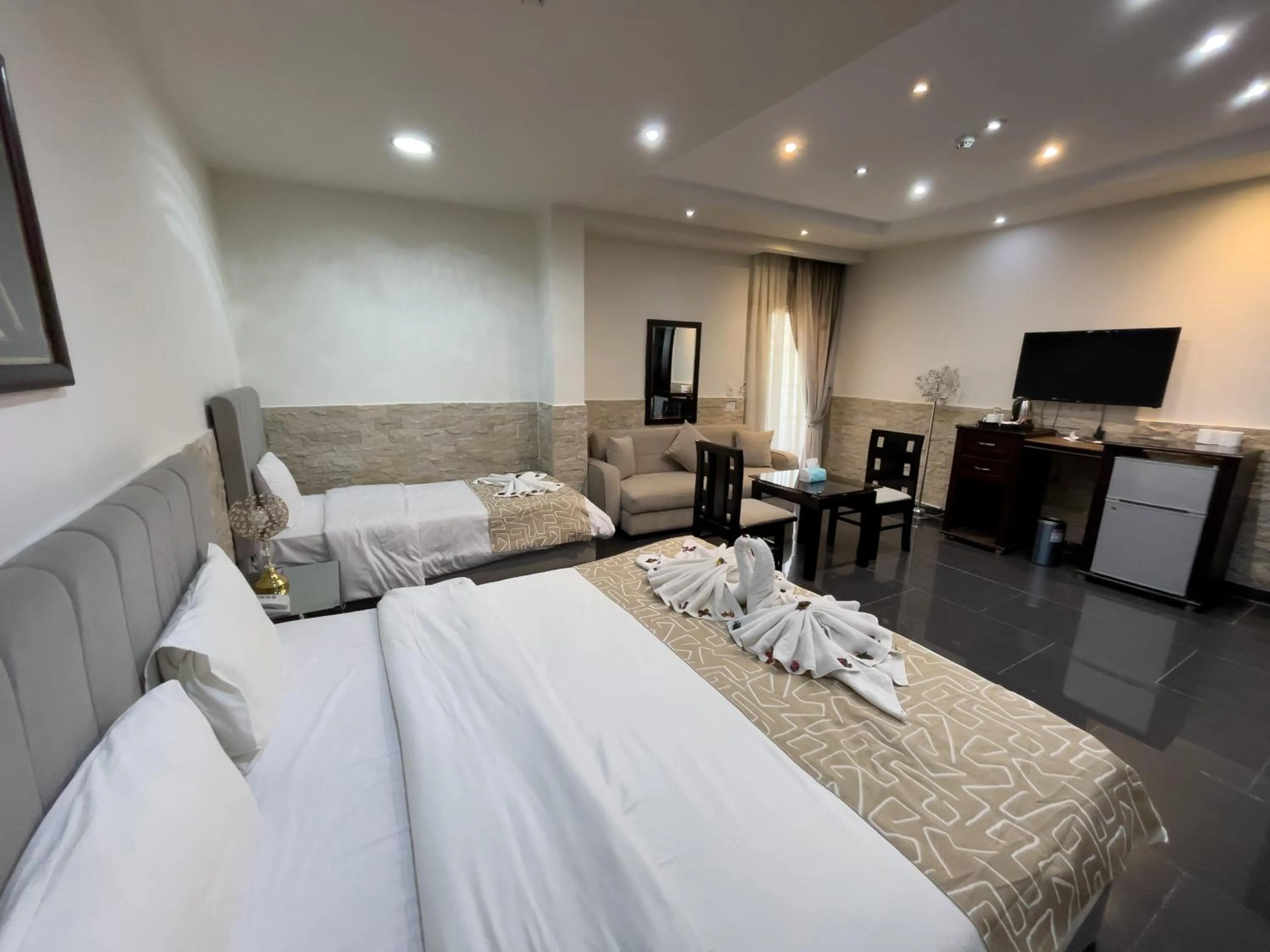 Bed in Best View Pyramids Hotel