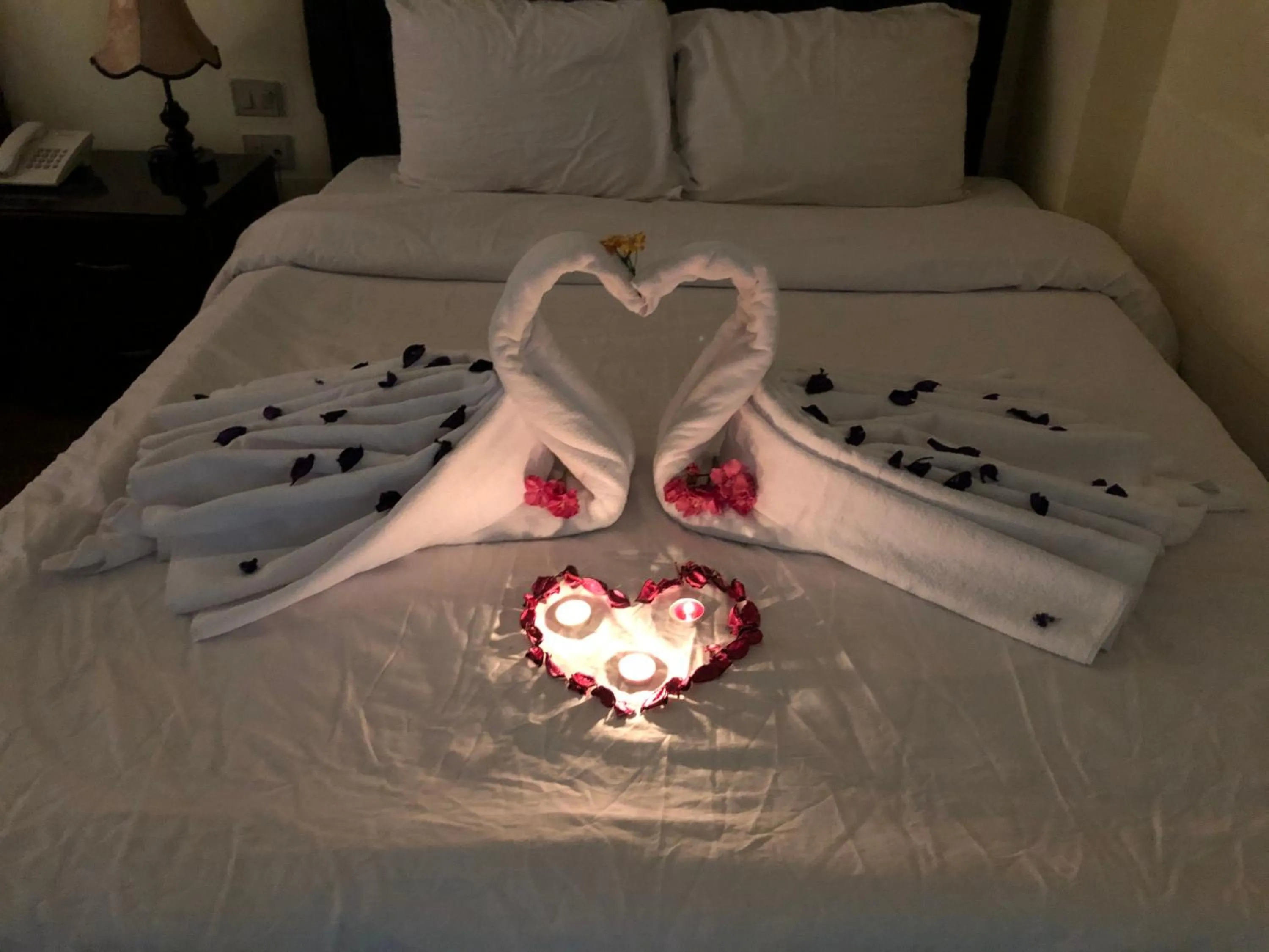 Bed in Best View Pyramids Hotel