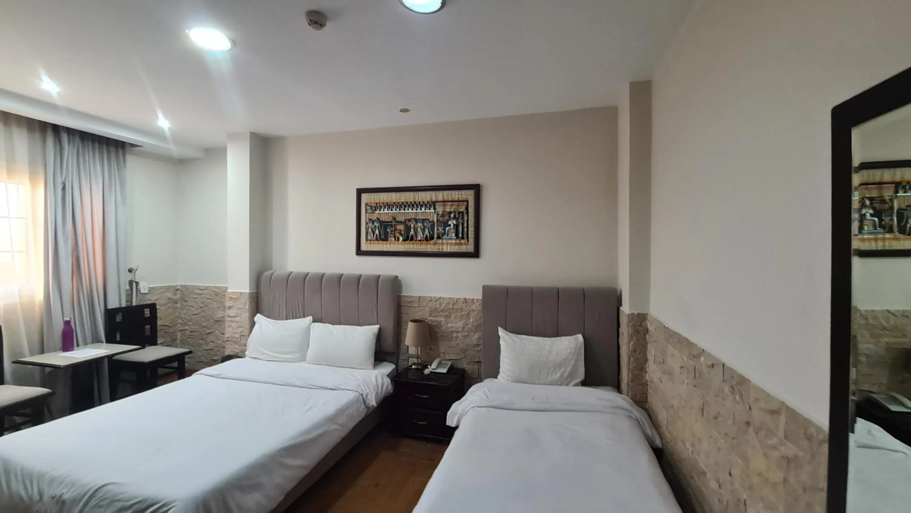 Bed in Best View Pyramids Hotel