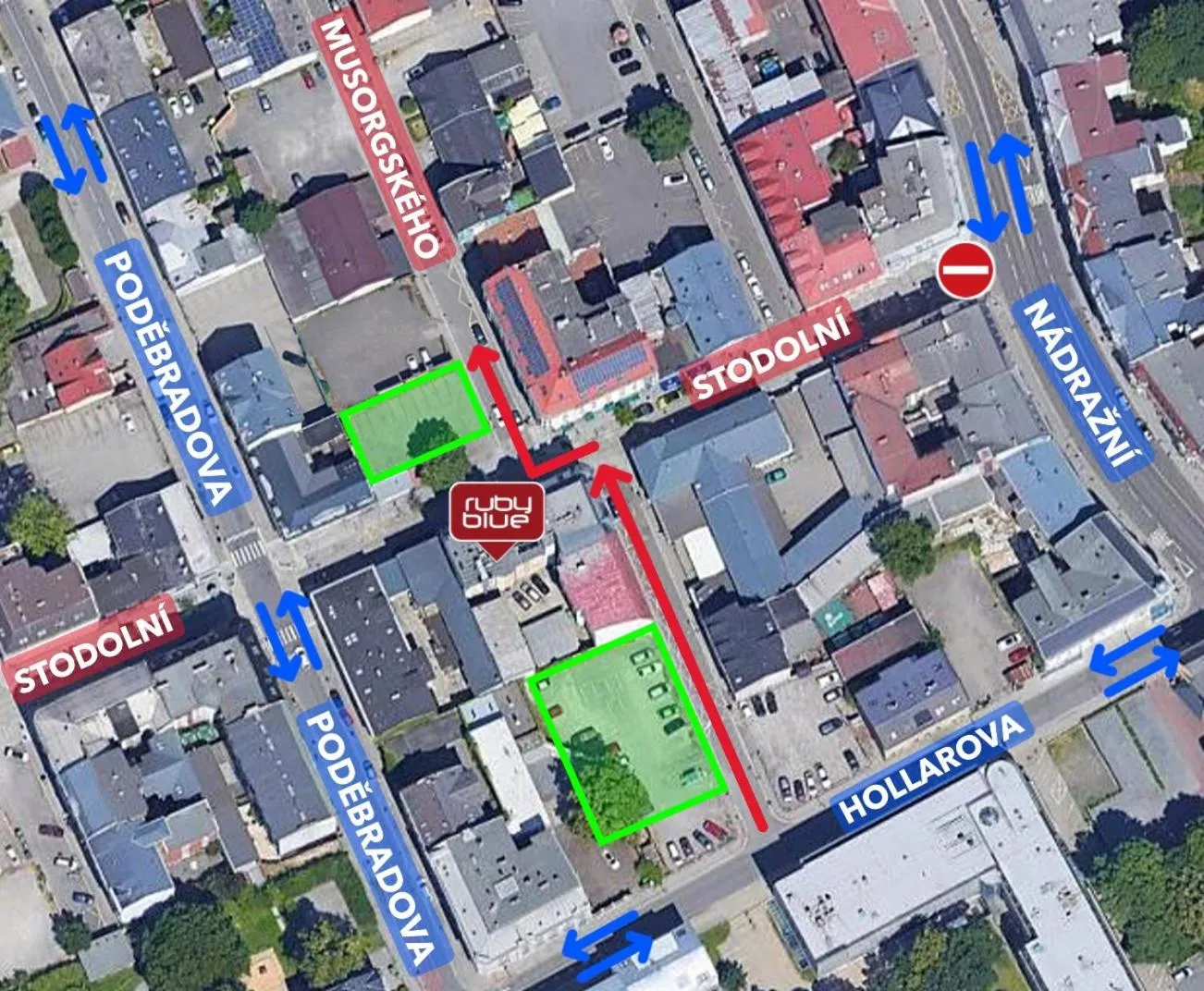 Neighbourhood in Ruby Blue