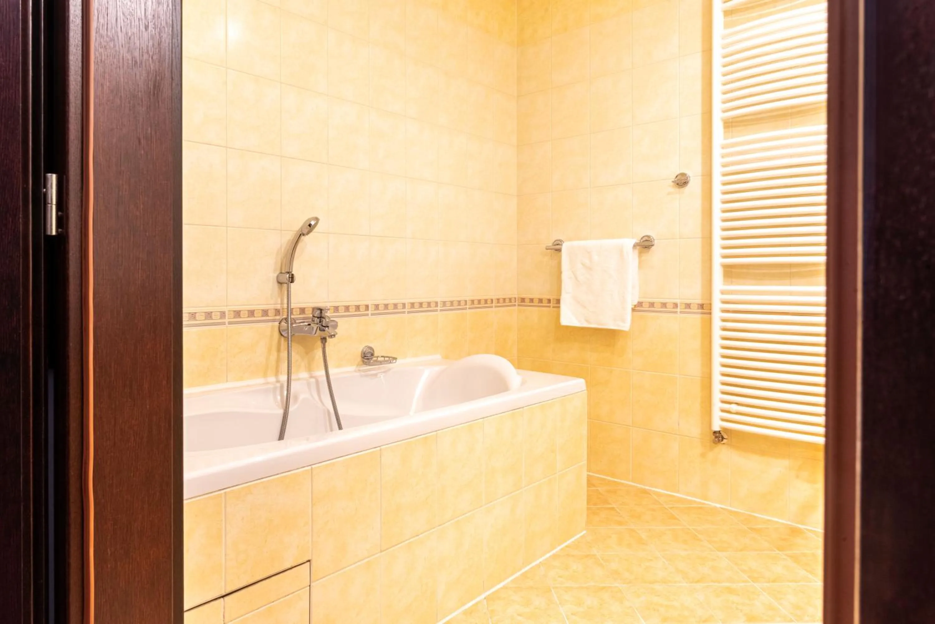 Bathroom in Hotel Purkmistr