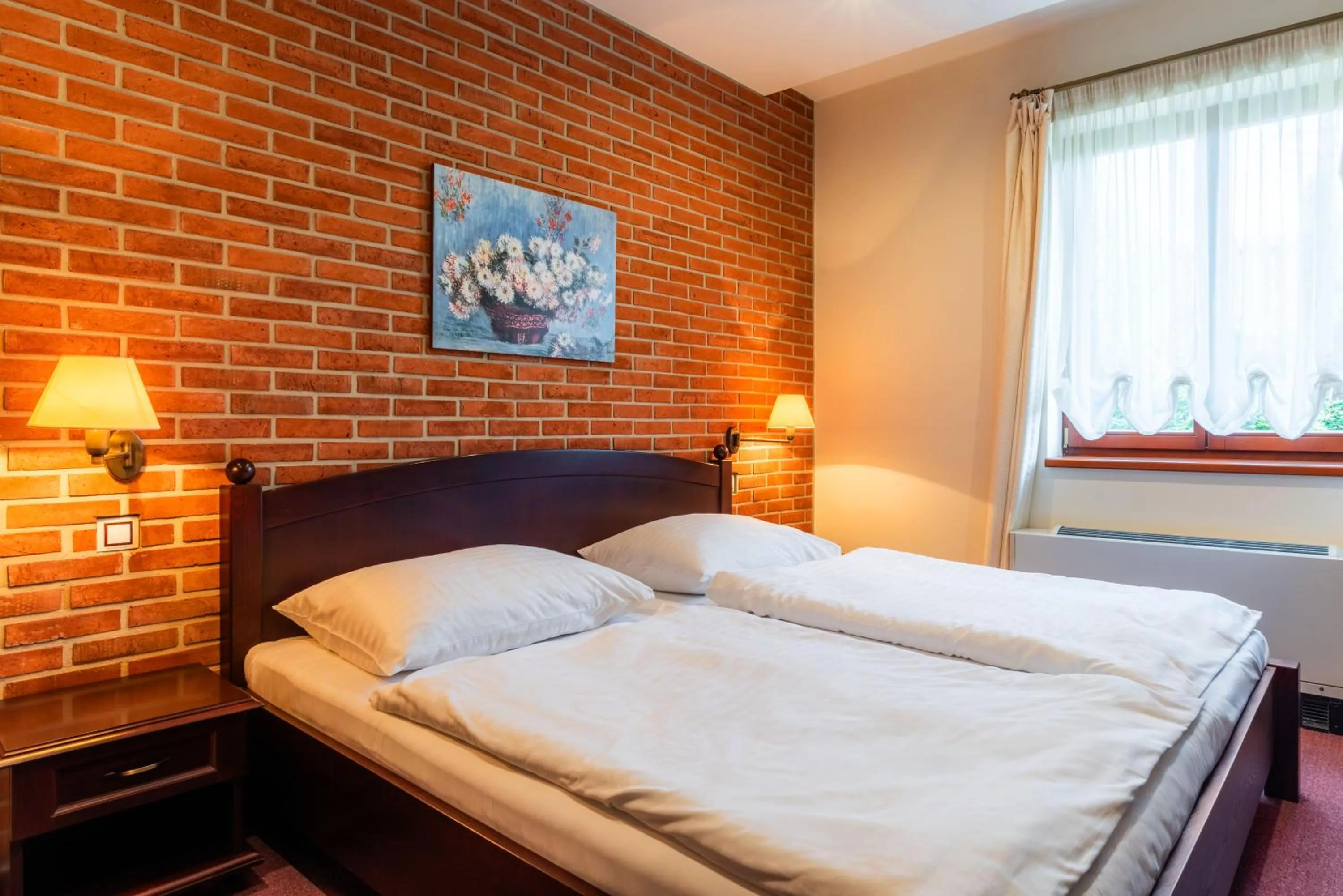 Bedroom, Bed in Hotel Purkmistr