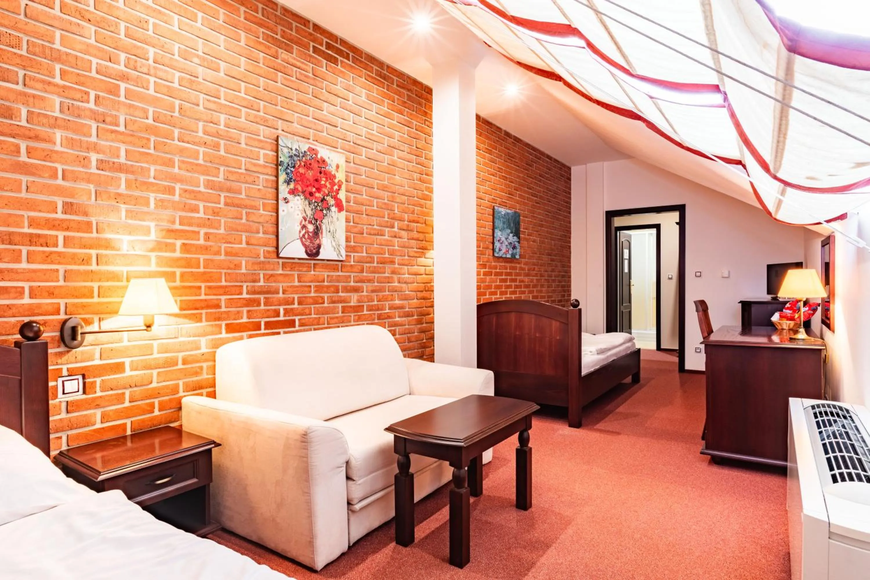 Bedroom in Hotel Purkmistr