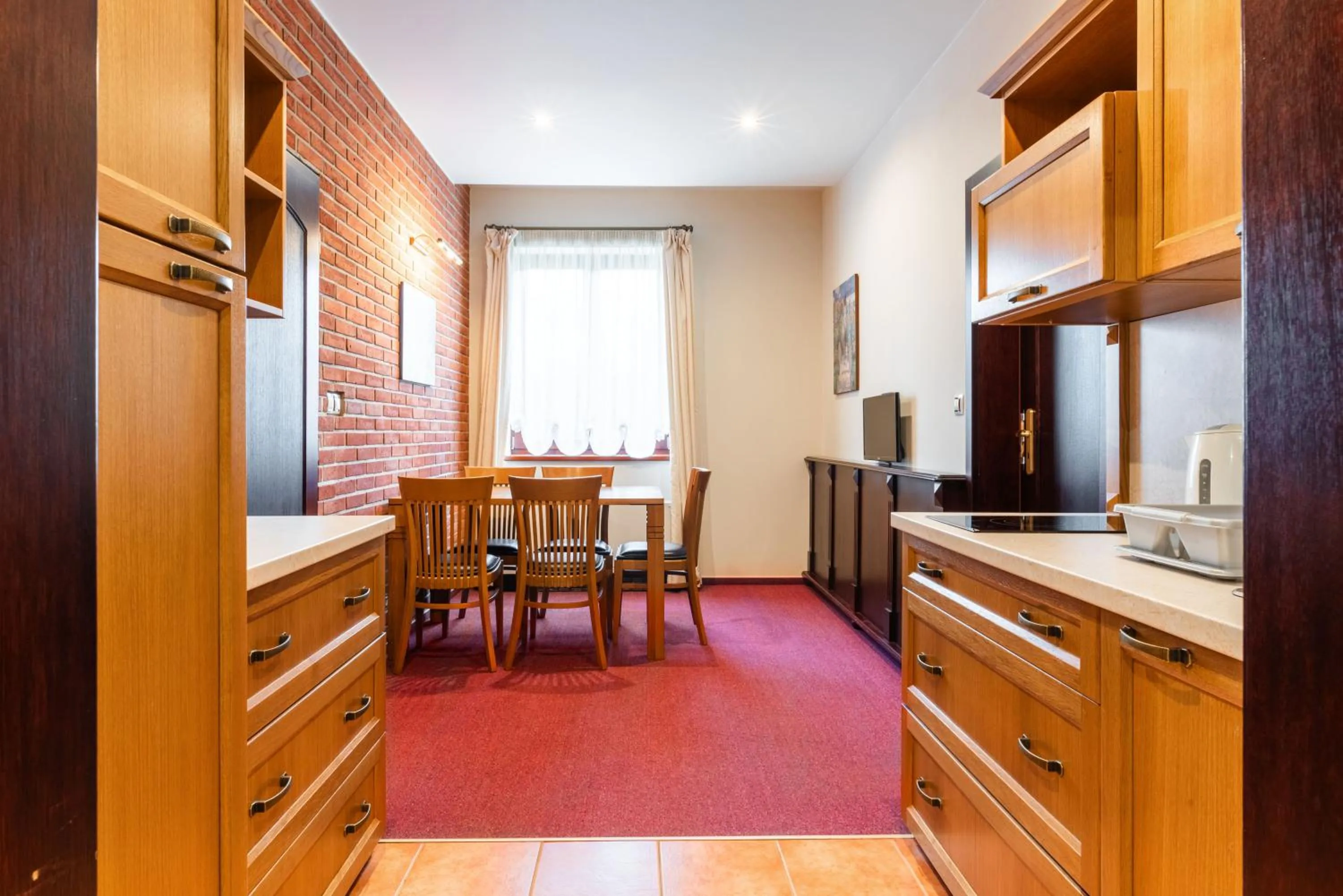 kitchen in Hotel Purkmistr