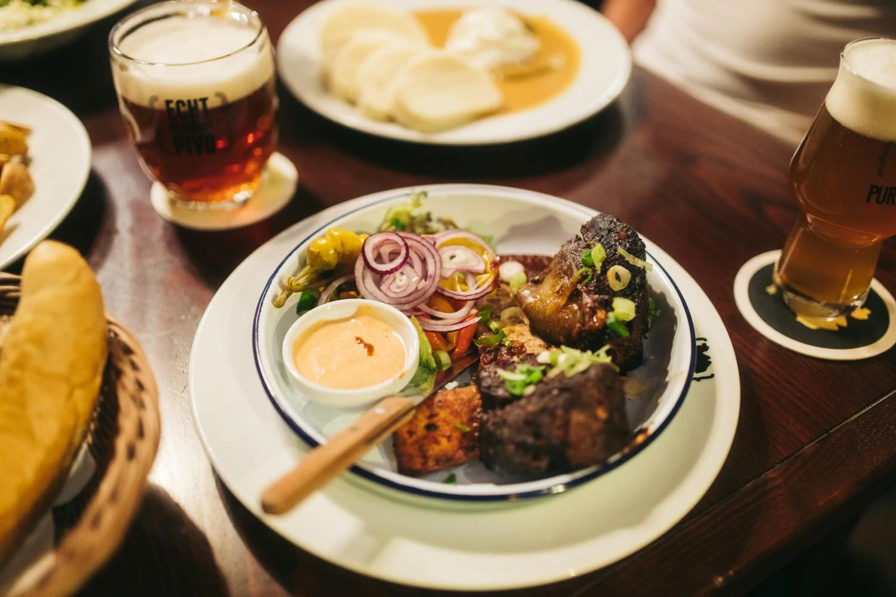 Food and drinks in Hotel Purkmistr