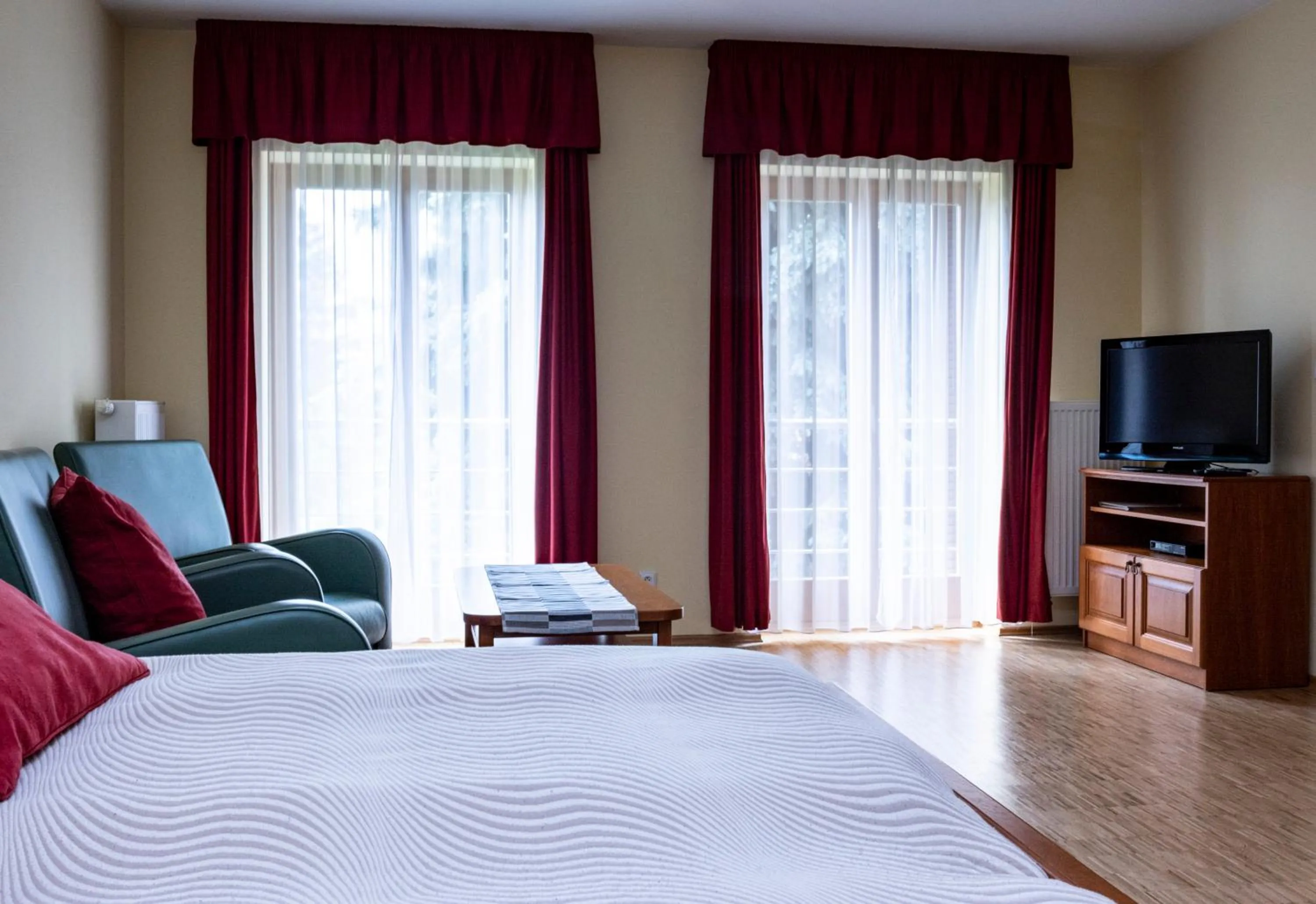 Living room, Bed in Pavilon